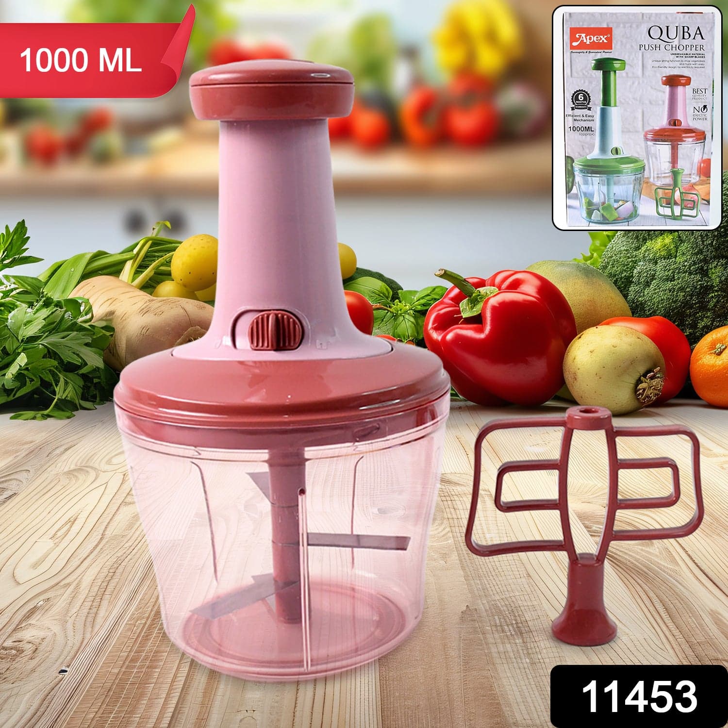 Apex Quba Push Chopper 1000Ml Qpc thumbnail 1
