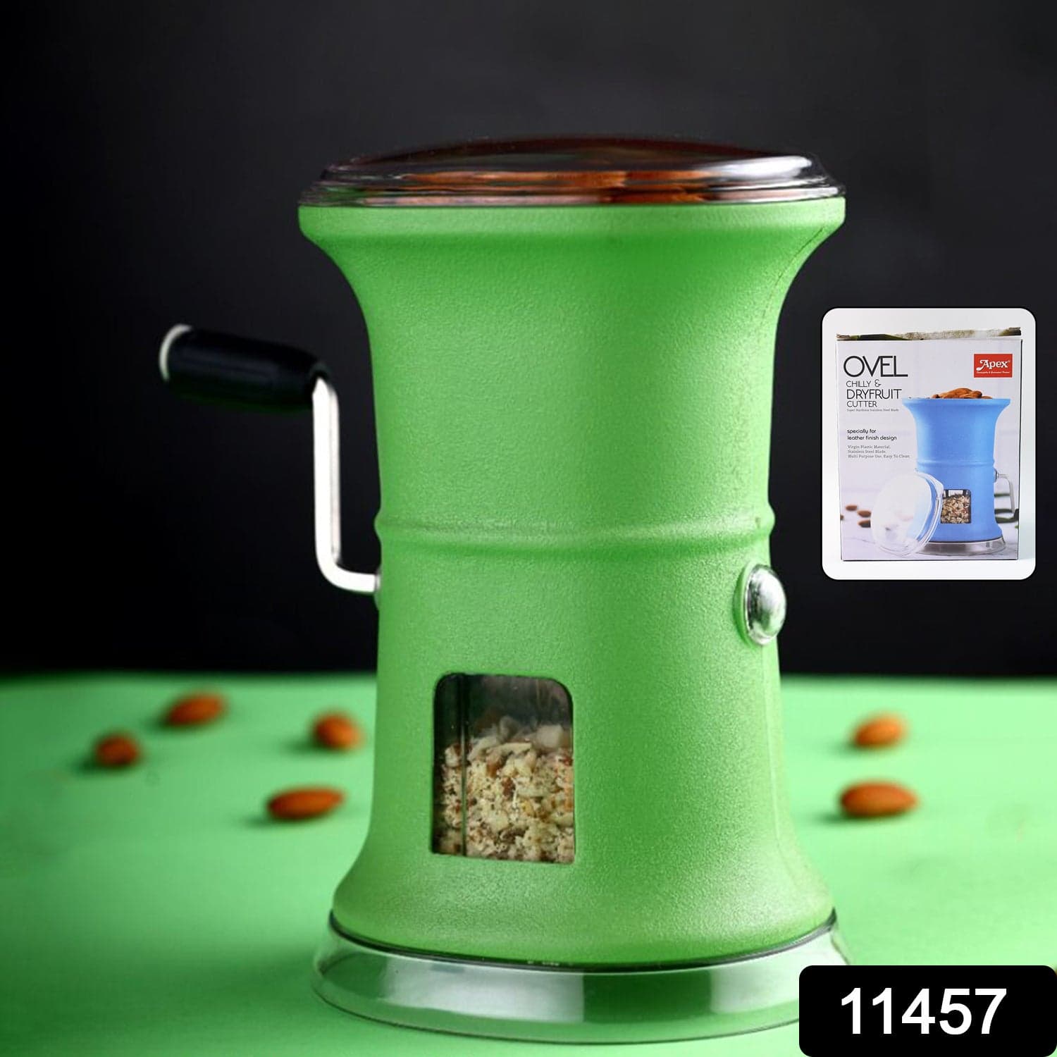 Apex Ovel Manual Chilly & Dry Fruit Cutter Grinder thumbnail 2