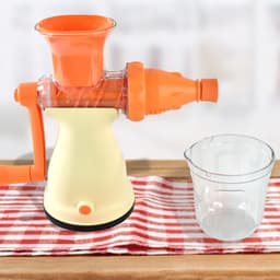 Apex Manual Carrot and Fruit Juicer of Heavy-Duty (1 Pc With Glass)