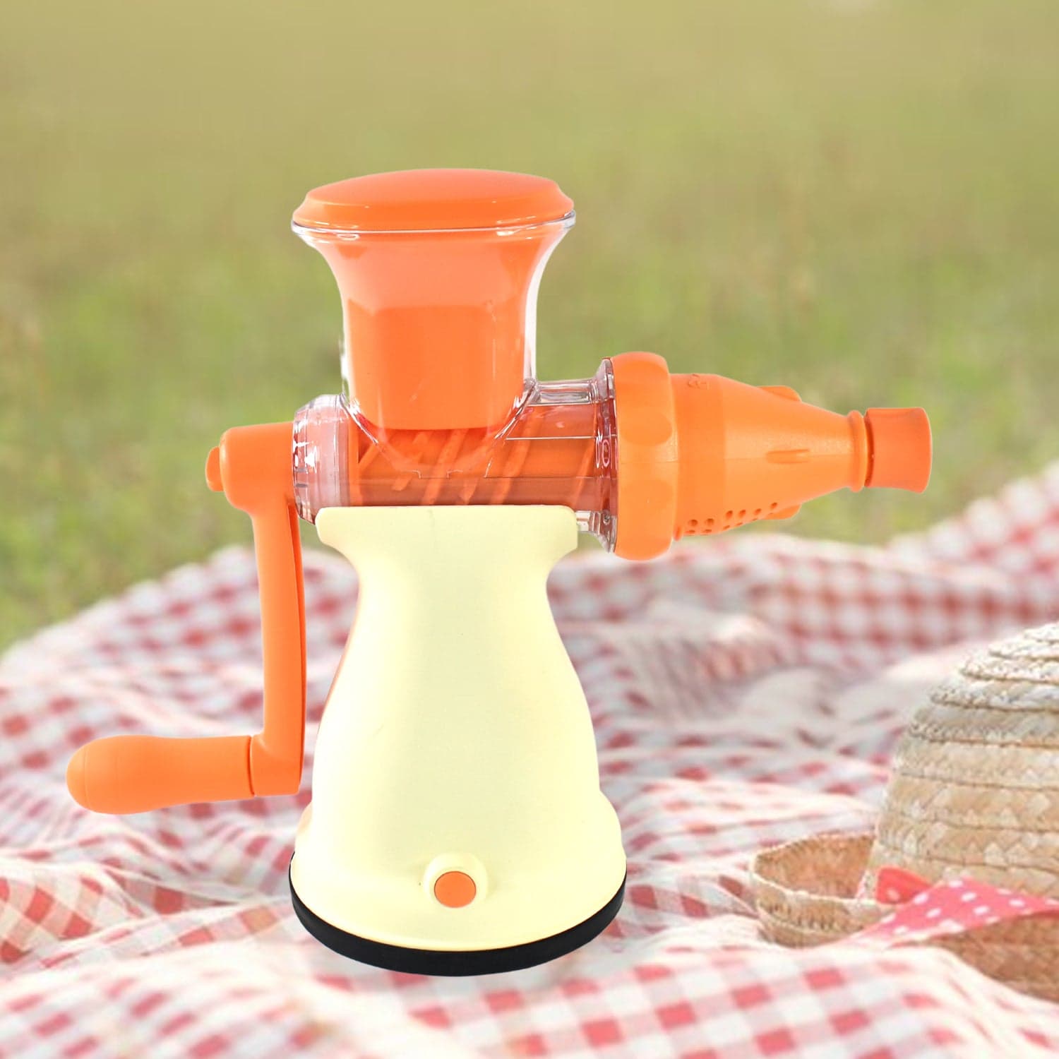 Apex Manual Carrot and Fruit Juicer of Heavy-Duty (1 Pc With Glass) thumbnail 3