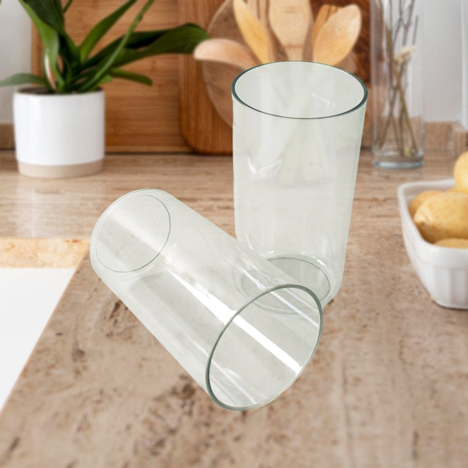 Apex Clear Plastic Tumbler / Glass Set of 6-Piece Unbreakable thumbnail 6