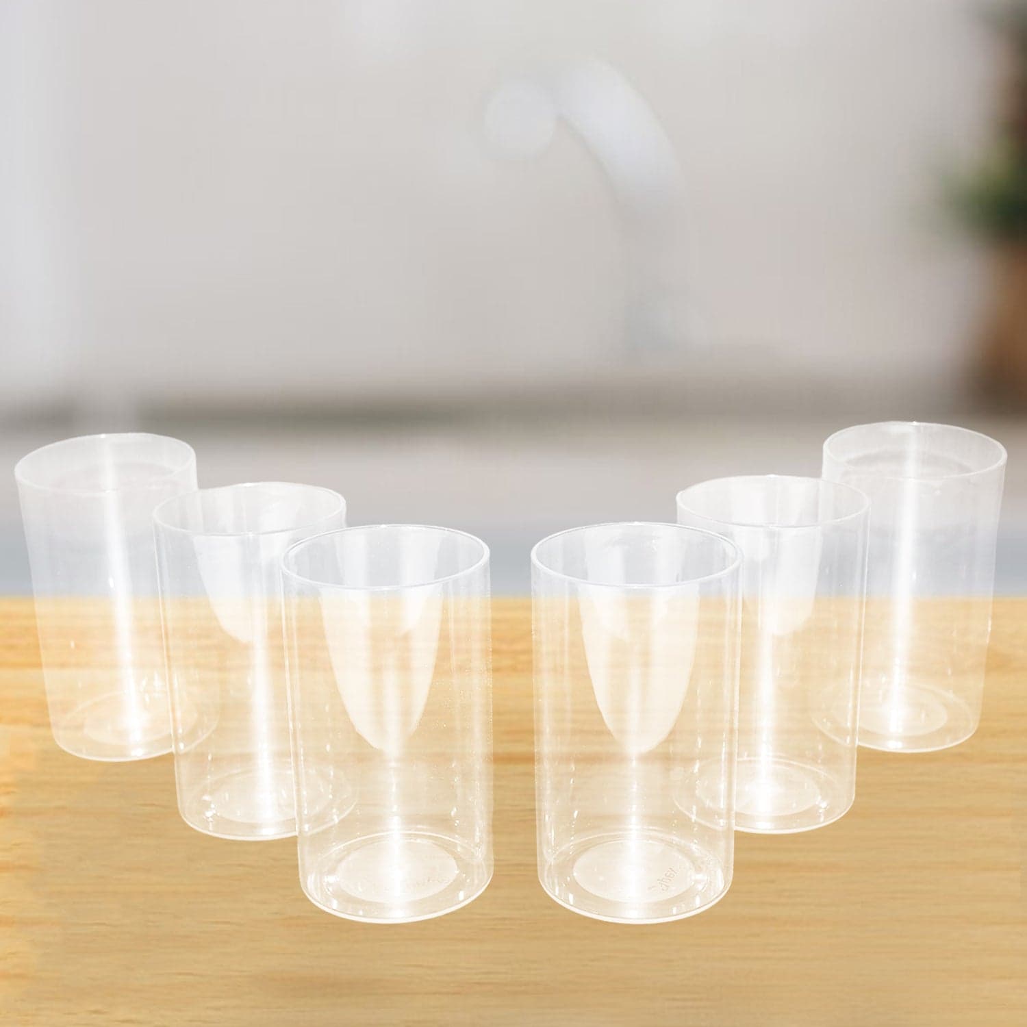 Apex Everyday Plastic Glass Set of 6 Pieces Lightweight & Unbreakable thumbnail 4