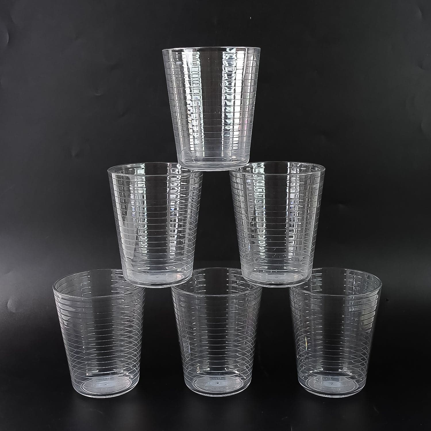 Apex Pyramid Ringo Plastic Glass of 300ml Approx | Durable, Crystal-Clear Tumbler thumbnail 4