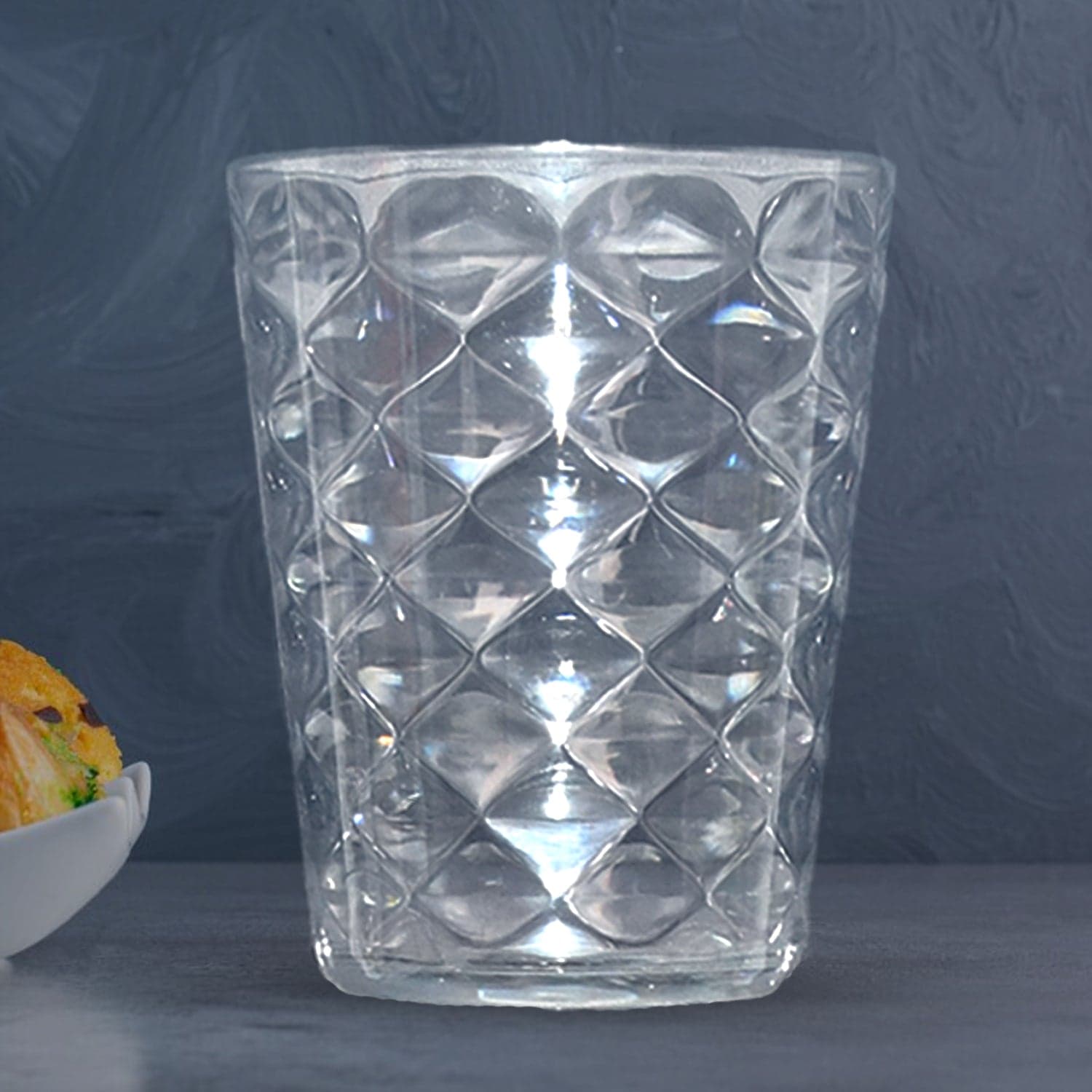 Apex Pyramid Design Unbreakable Plastic Glass of 300 ML thumbnail 4