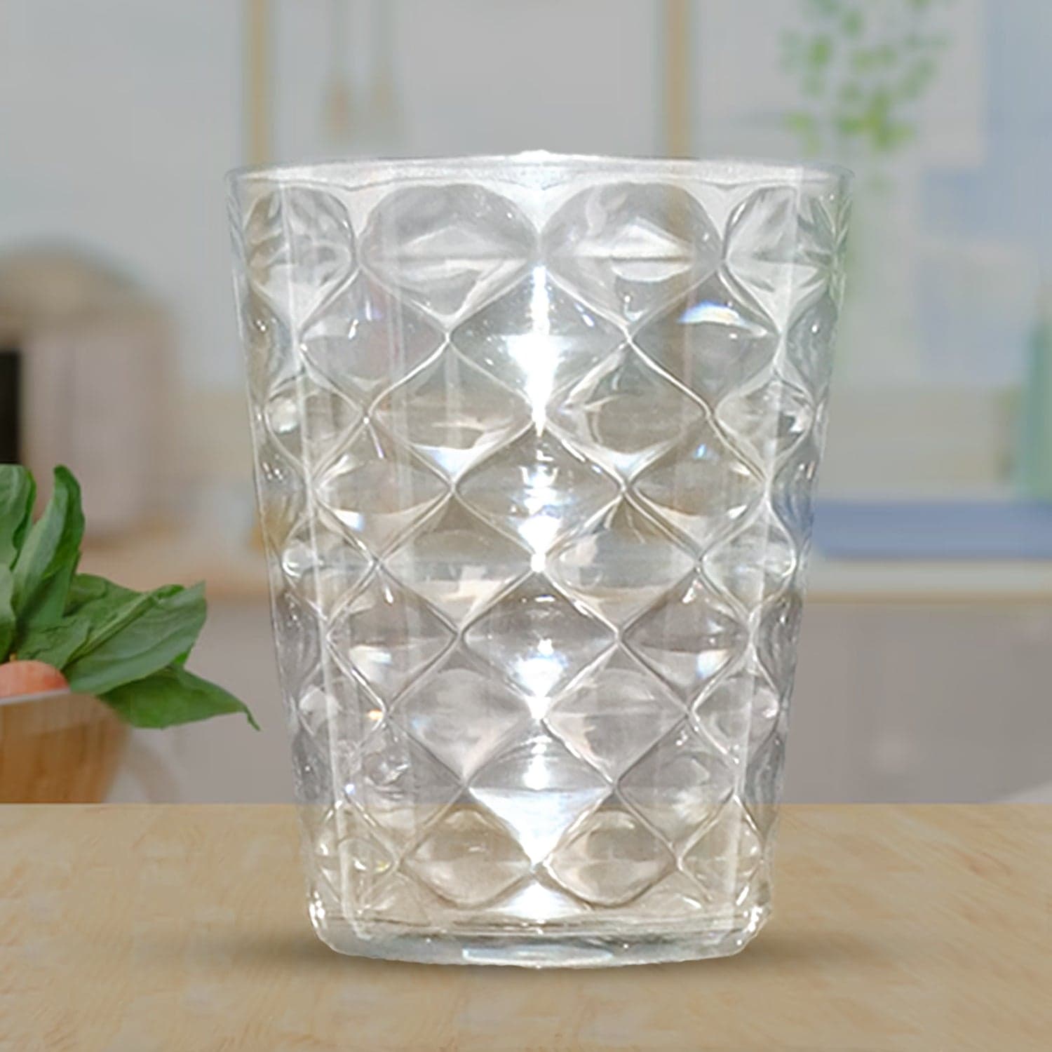 Apex Pyramid Design Unbreakable Plastic Glass of 300 ML thumbnail 6