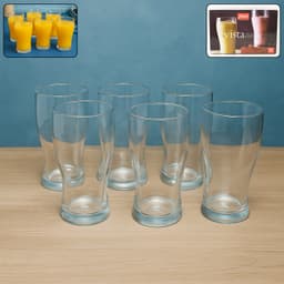 Apex Vista Unbreakable Pitcher Glass Set of 350 ML (Approx) | 6-Piece