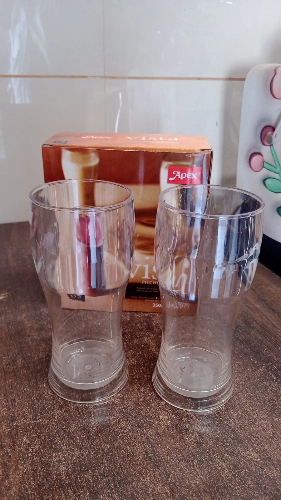 Apex Vista Unbreakable Pitcher Glass Set of 350 ML (Approx) | 2-Piece thumbnail 3