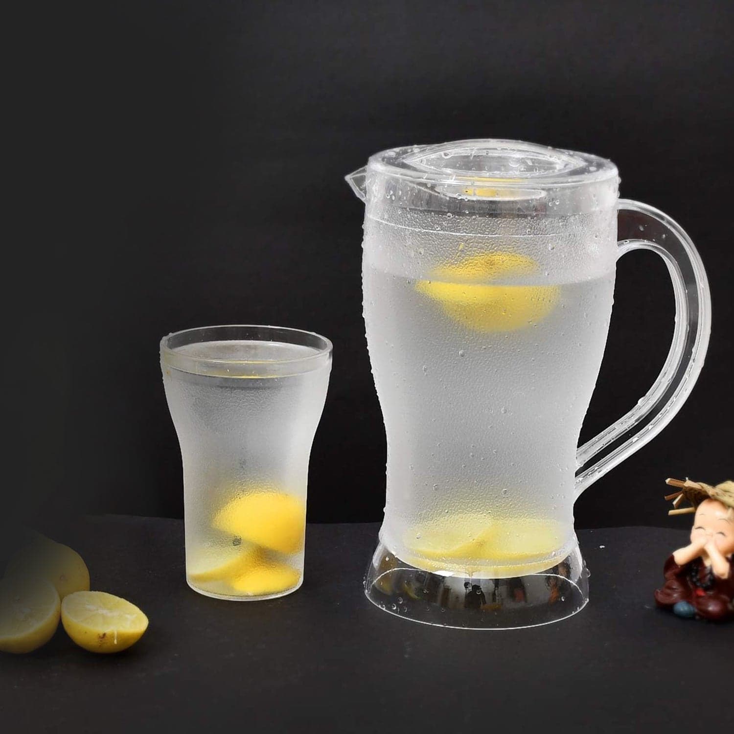 Apex Unbreakable Lemon Jug Set with 6 Glasses of 1200ML Jug + 300ML Glasses Approx thumbnail 4