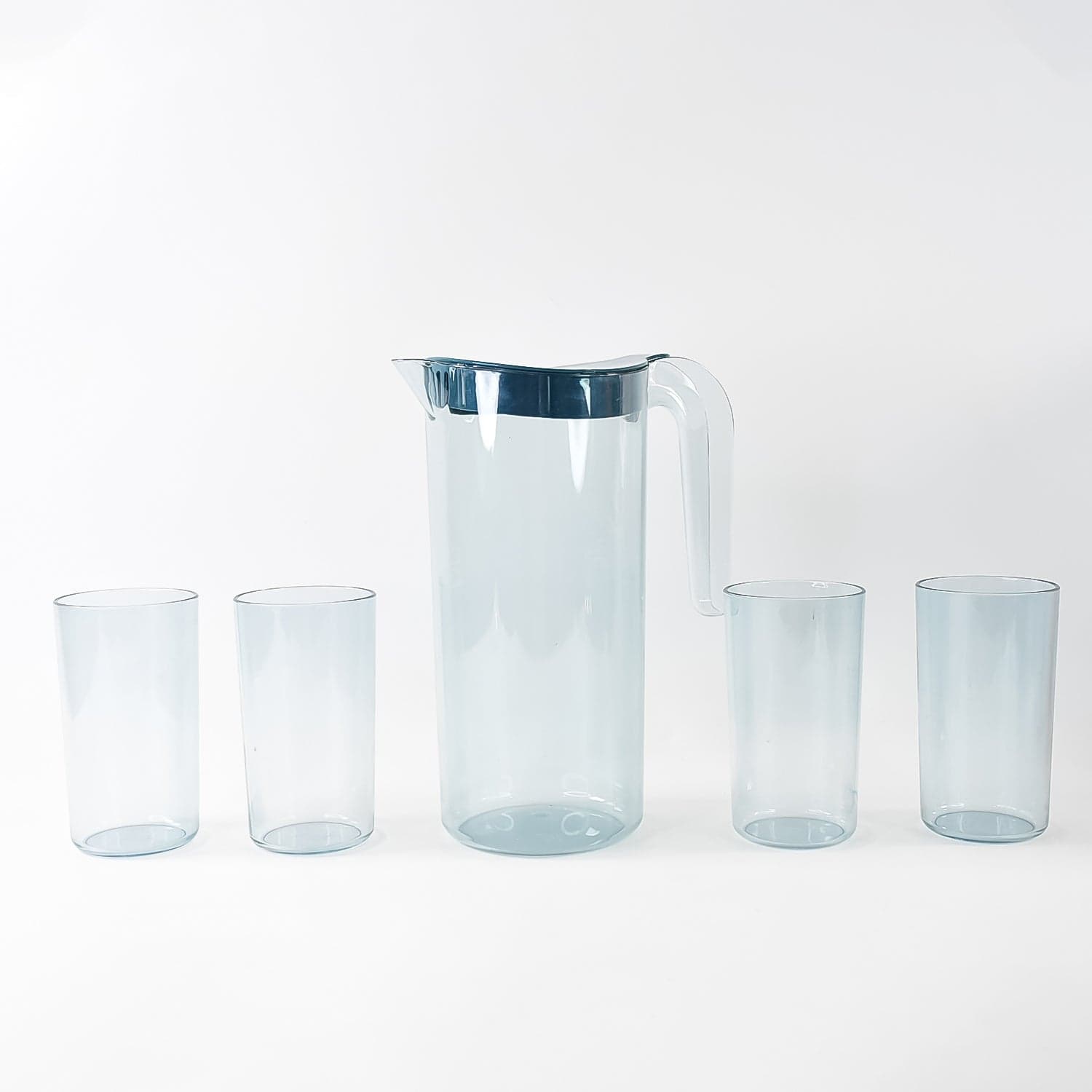 Apex Crystal Premium Jug with Lid & 4 Pcs Glass (1500 ML / 300 ML Approx / 5 Pcs Set) thumbnail 5