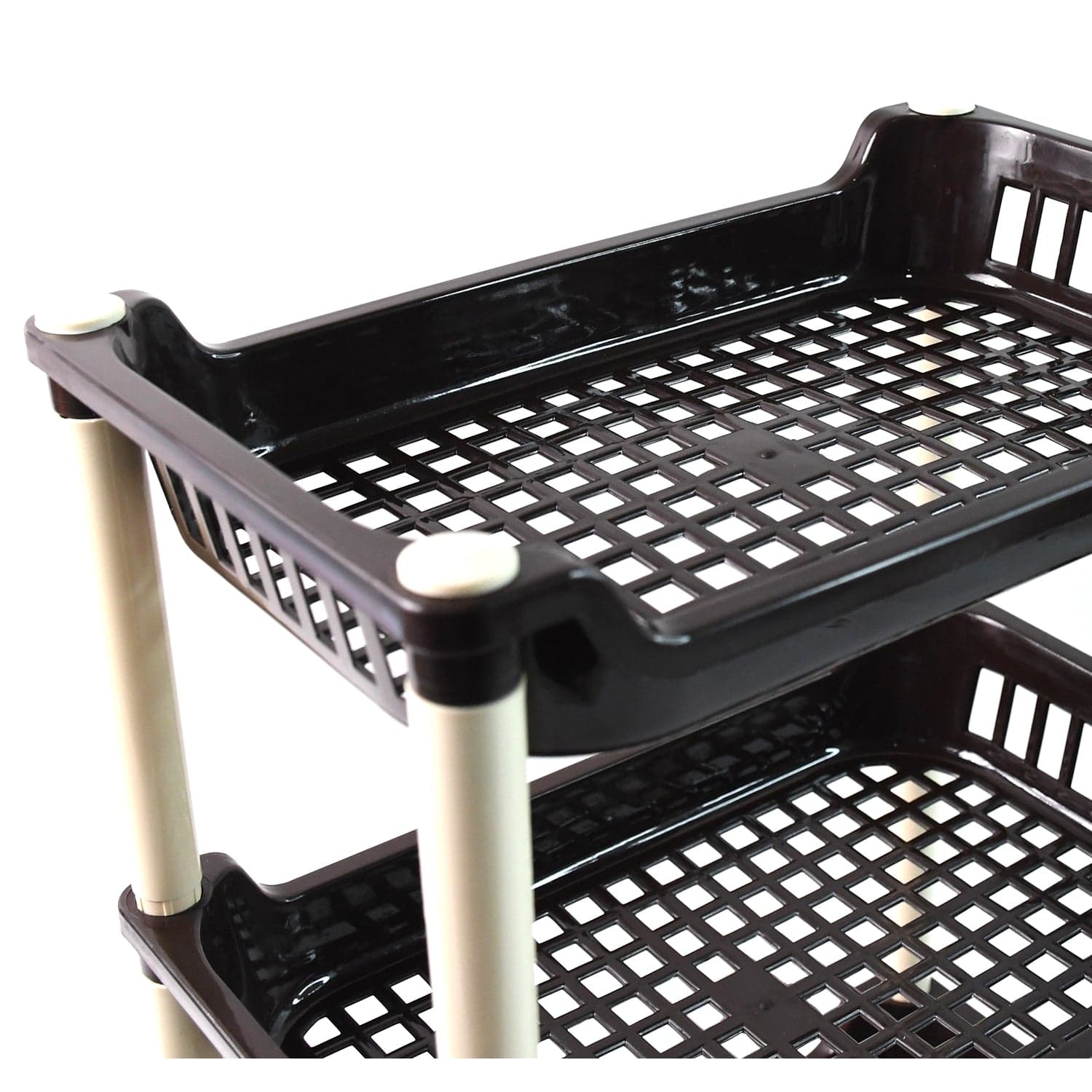 Apex Small Multiuse Plastic Storage Rack Organizer 3-Tier thumbnail 6