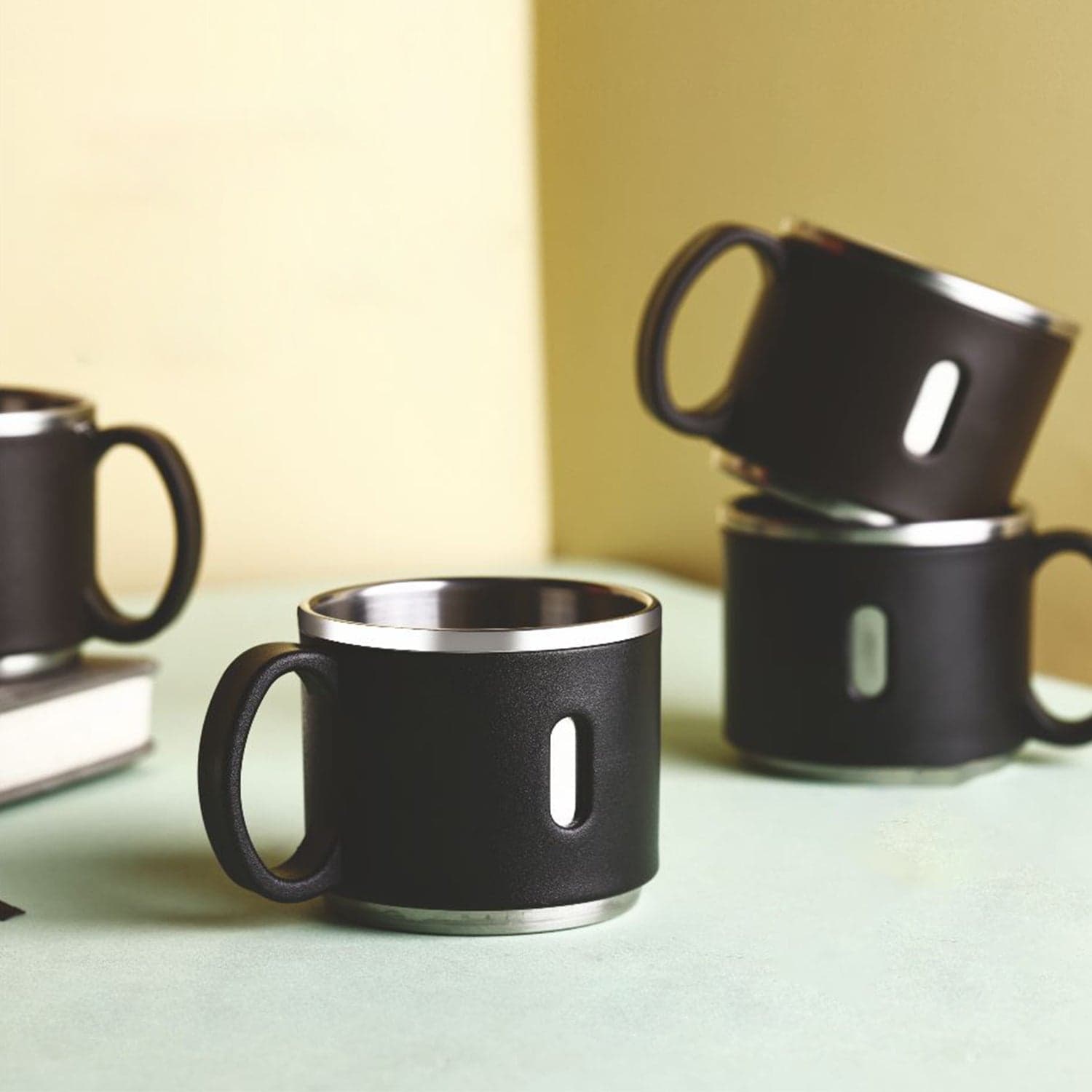 Apex Stainless Steel Desk Mug 6 Pc thumbnail 3