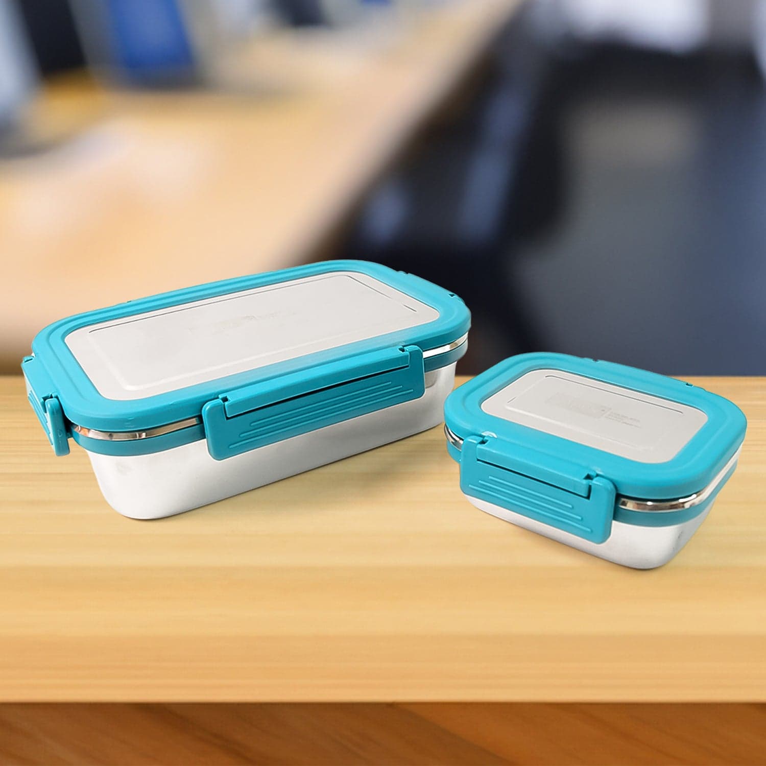 Apex Jerry Lunch Box Premium Stainless Steel Food Container (2 Pc / 700+200 ML Approx) thumbnail 1