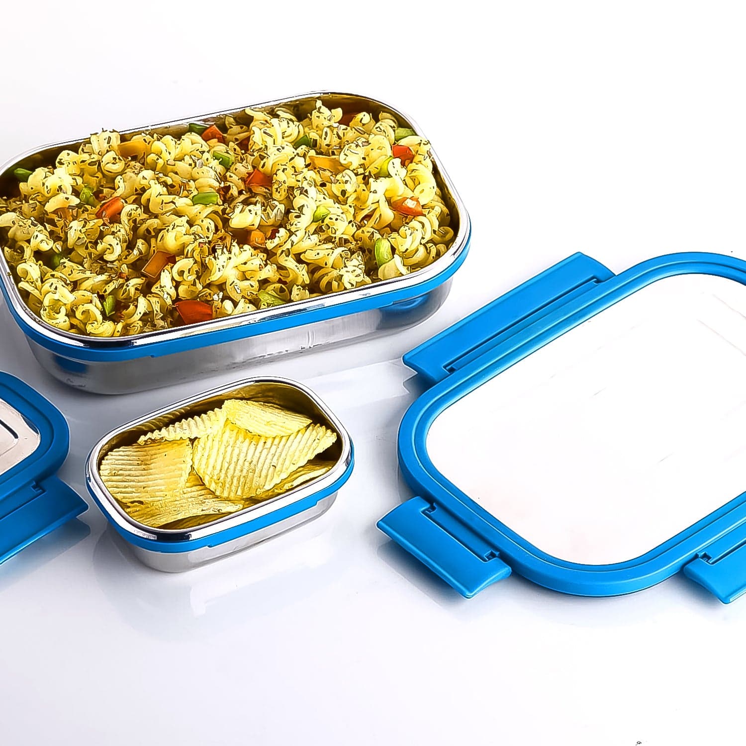 Apex Jerry Lunch Box Premium Stainless Steel Food Container (2 Pc / 700+200 ML Approx) thumbnail 6