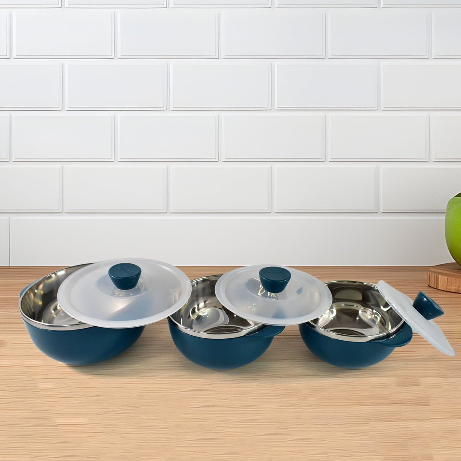 Apex Microwave-Safe Serving Bowl 3 Pcs Set (700ml, 1000ml, 1400ml) thumbnail 6