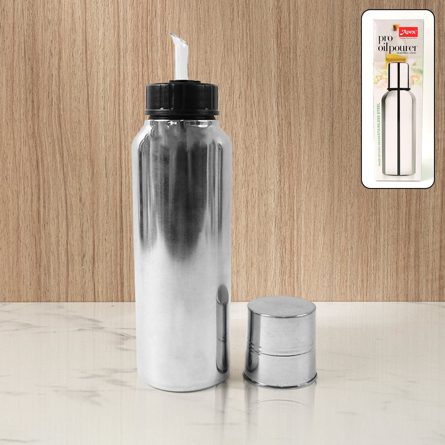 Apex Pro Stainless Steel Oil Pourer of 750ml (1 Pc) thumbnail 1