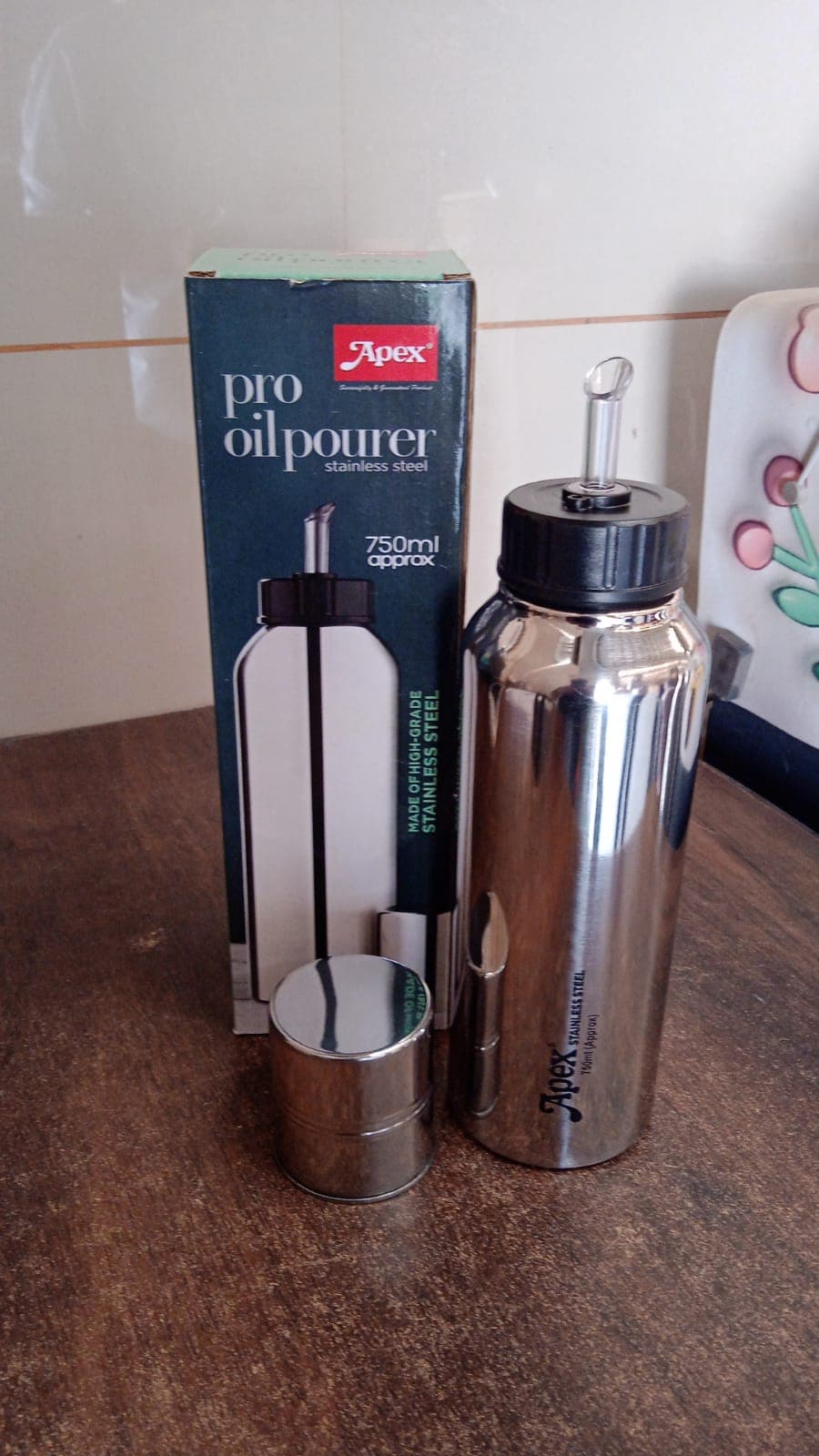 Apex Pro Stainless Steel Oil Pourer of 750ml (1 Pc) thumbnail 7