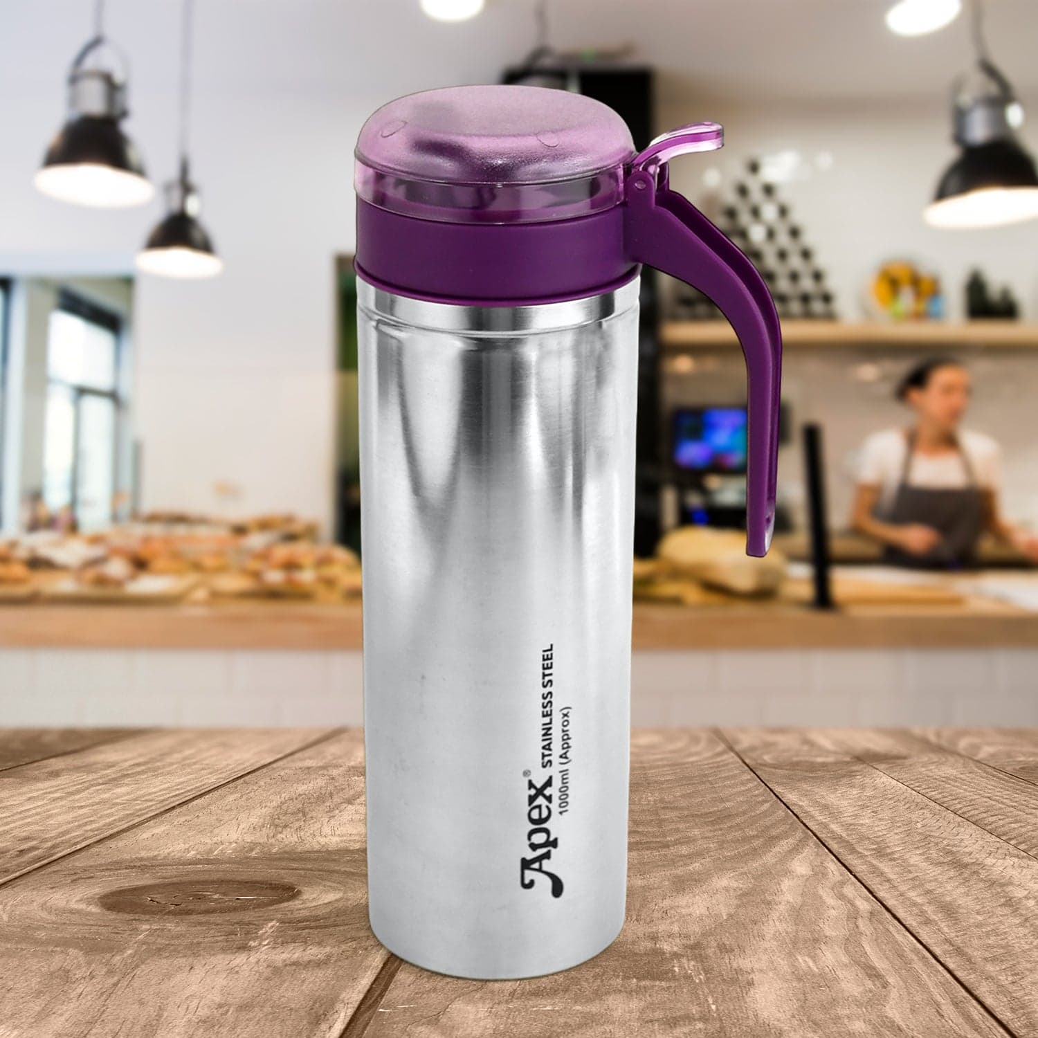 Apex 1000Ml Approx Stainless Steel Oil Pourer 1 Pc thumbnail 5