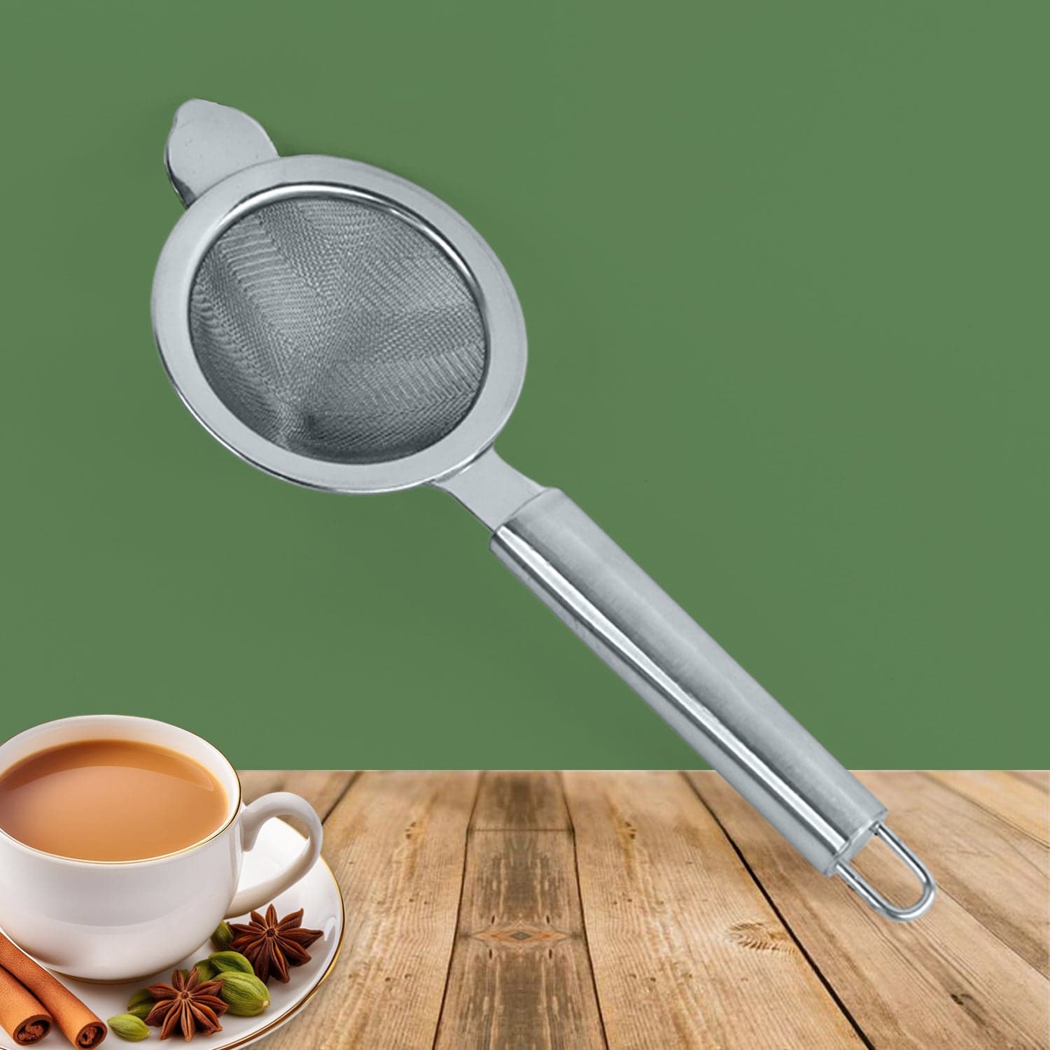 Apex Premium Conical Tea Strainer With Pipe Handles thumbnail 1