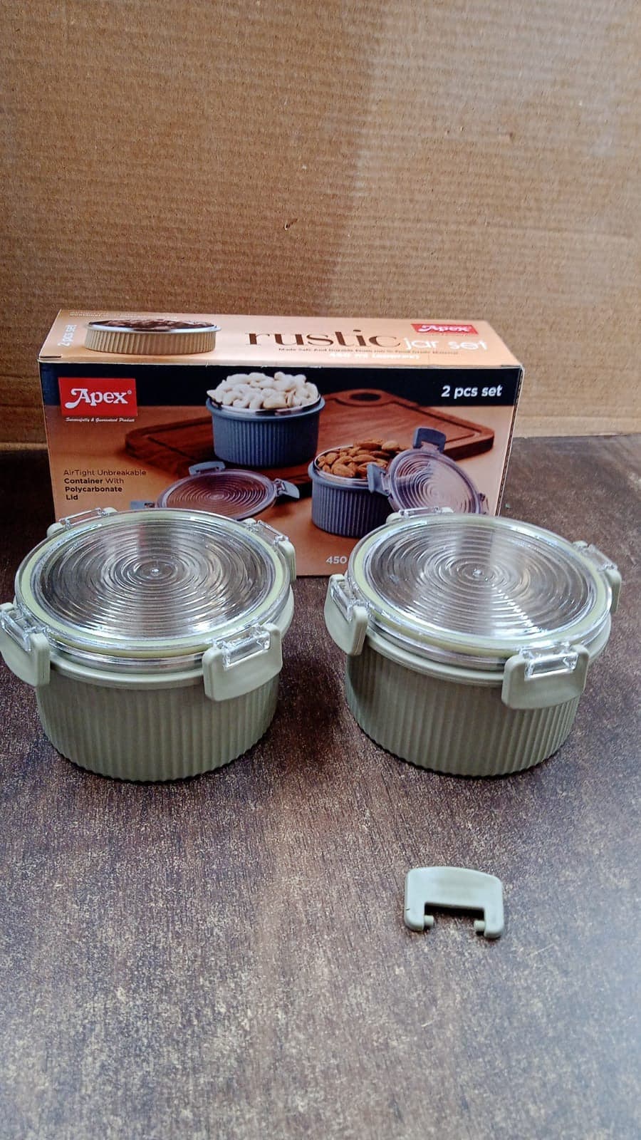 Apex Rustic Jar Set 2 Pcs 450Ml Each Approx thumbnail 6