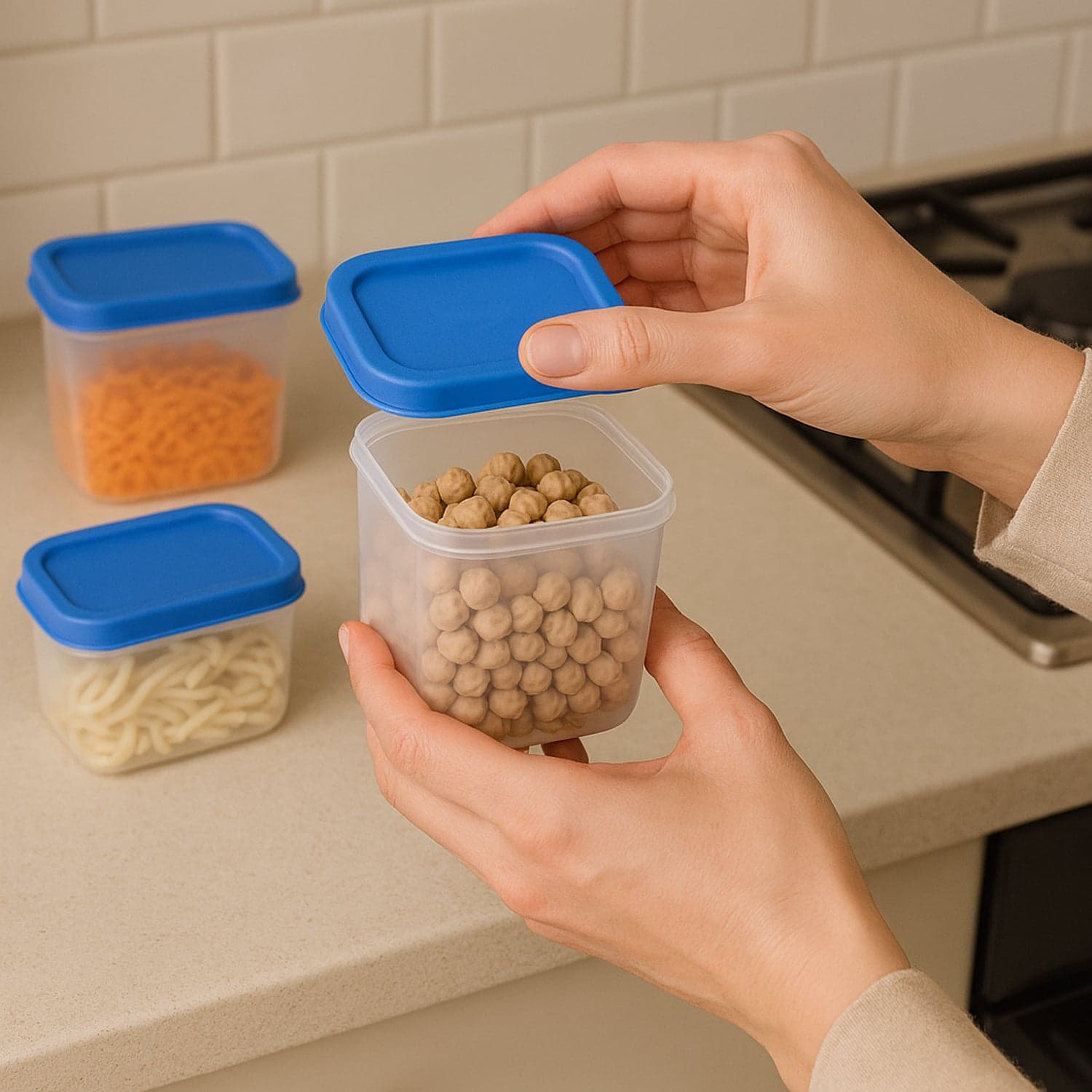 Apex Glory Plastic Storage Container Box Set 4 Pc thumbnail 3