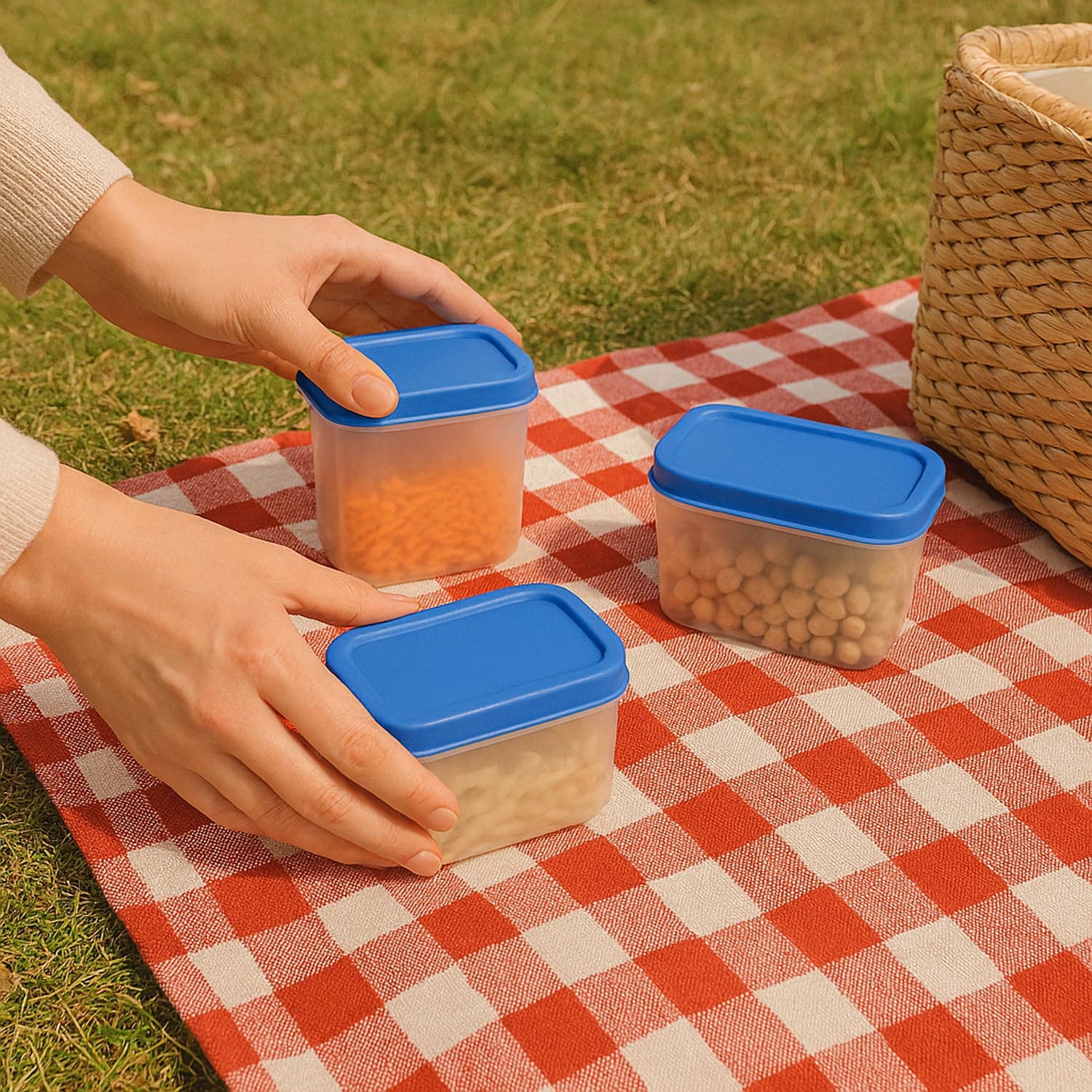 Apex Glory Plastic Storage Container Box Set 4 Pc thumbnail 4