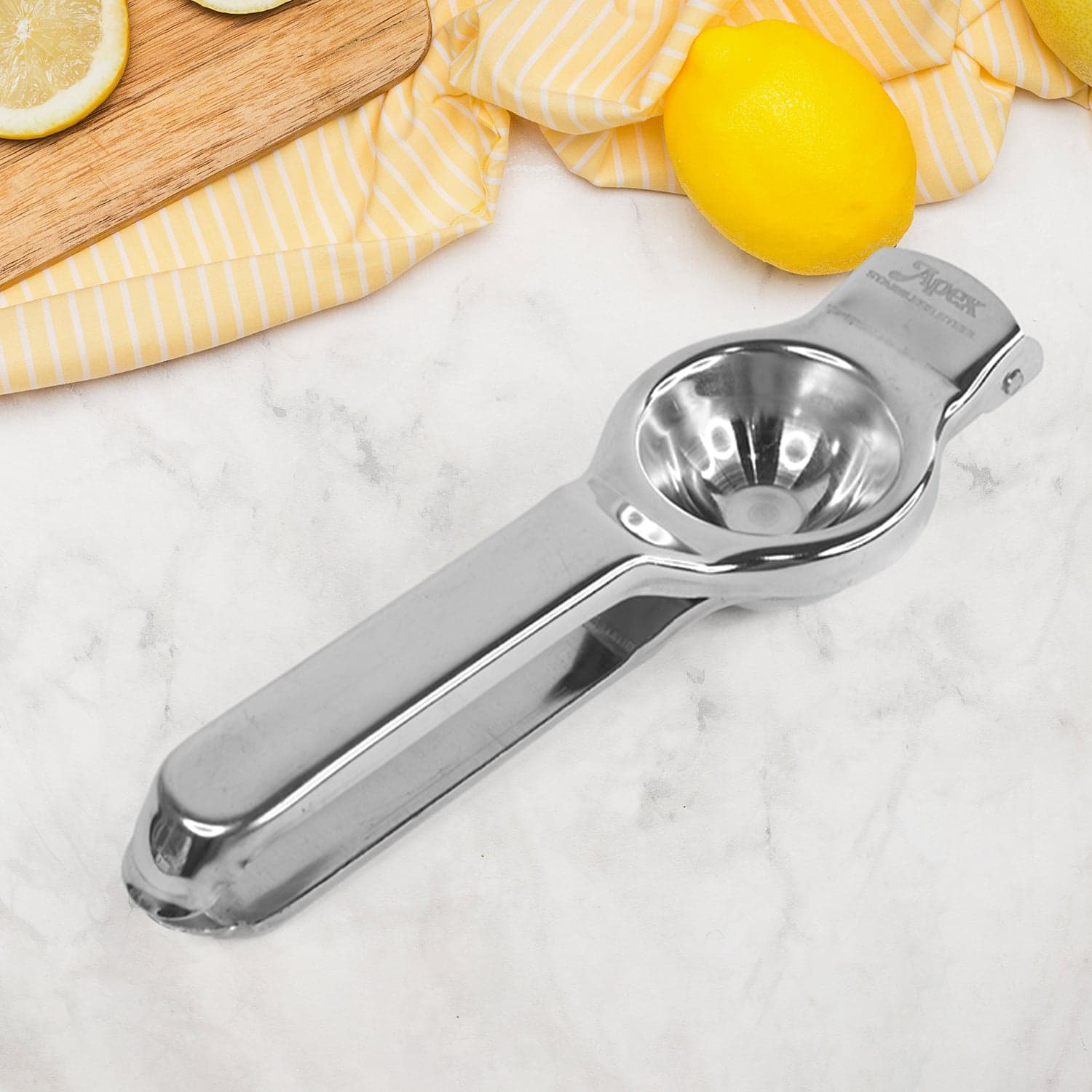 Apex Heavy Duty Stainless Steel Lemon Press Squeezer thumbnail 3