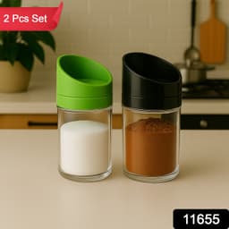 Apex Slant Lid Kitchen Storage Jar Set 2 Pc