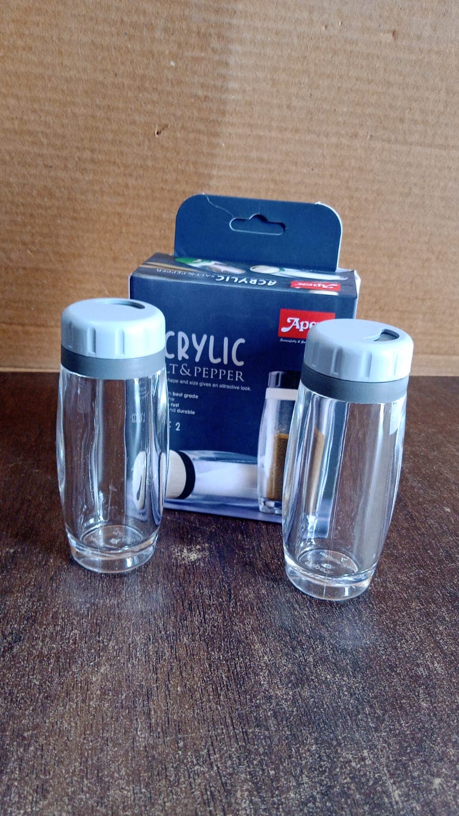 Apex Acrylic Salt And Pepper Shaker Set Of 2 thumbnail 6