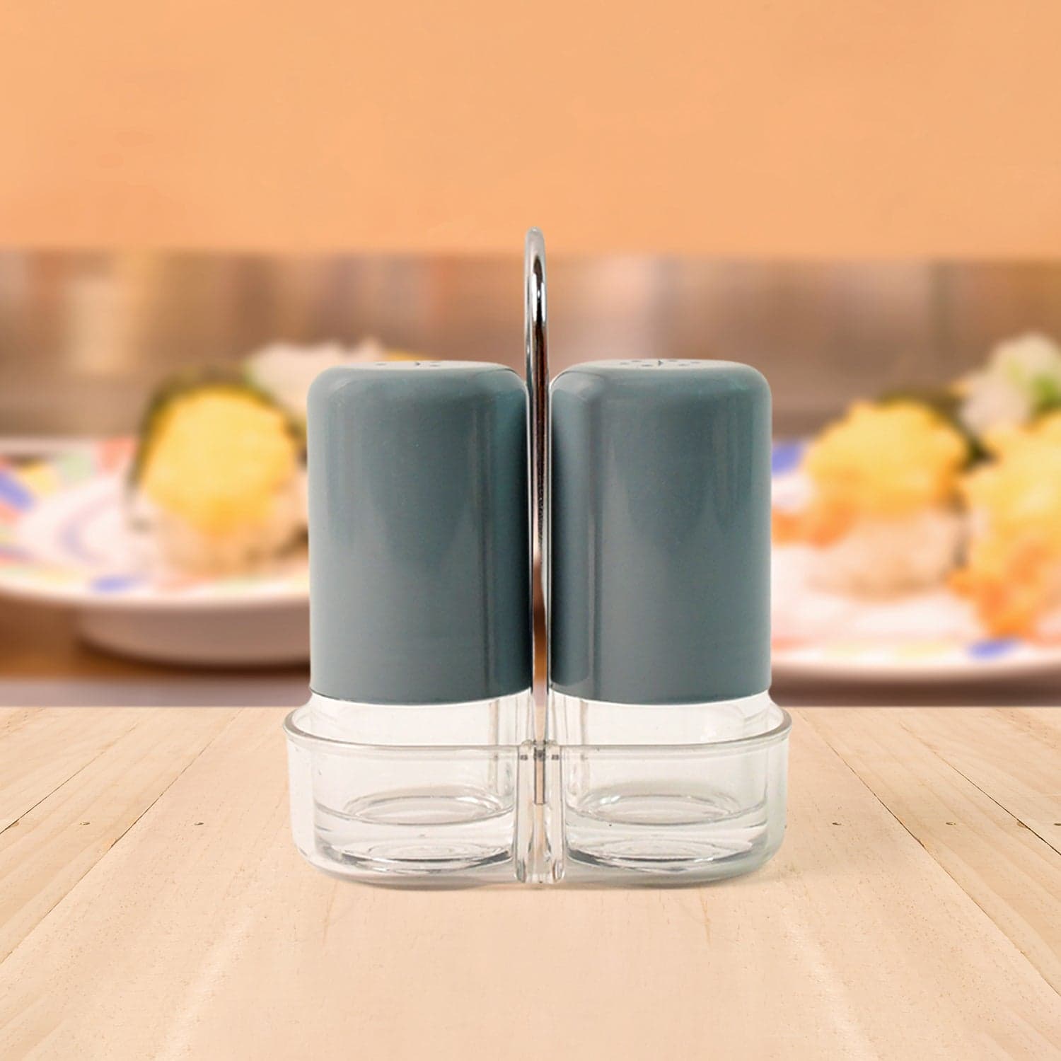 Apex Victory Salt & Pepper Dispenser Set of 2 Pcs Acrylic Seasoning Shaker thumbnail 4