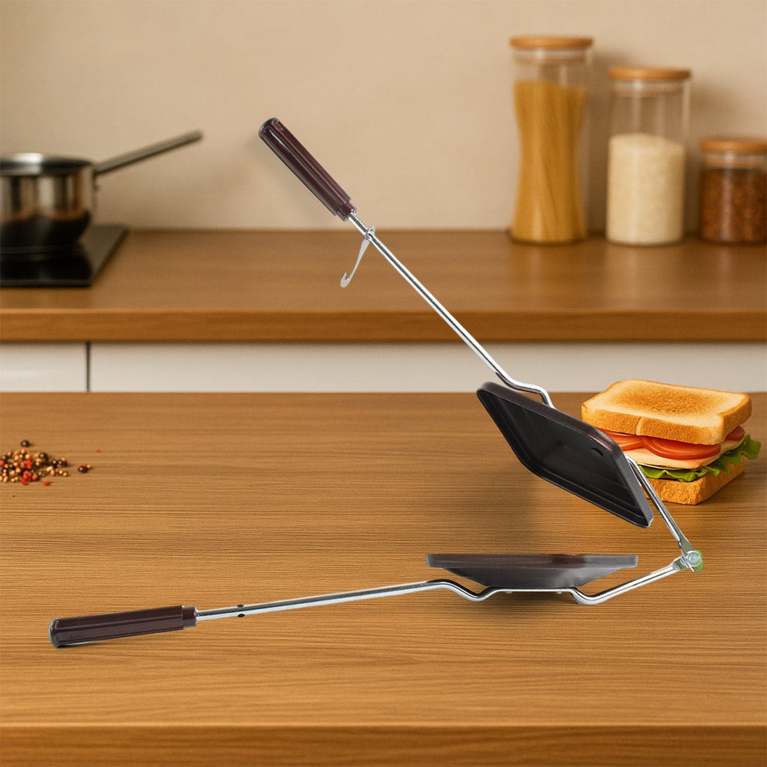 Apex Regular Non Stick Flame Based Sandwich Toaster thumbnail 7