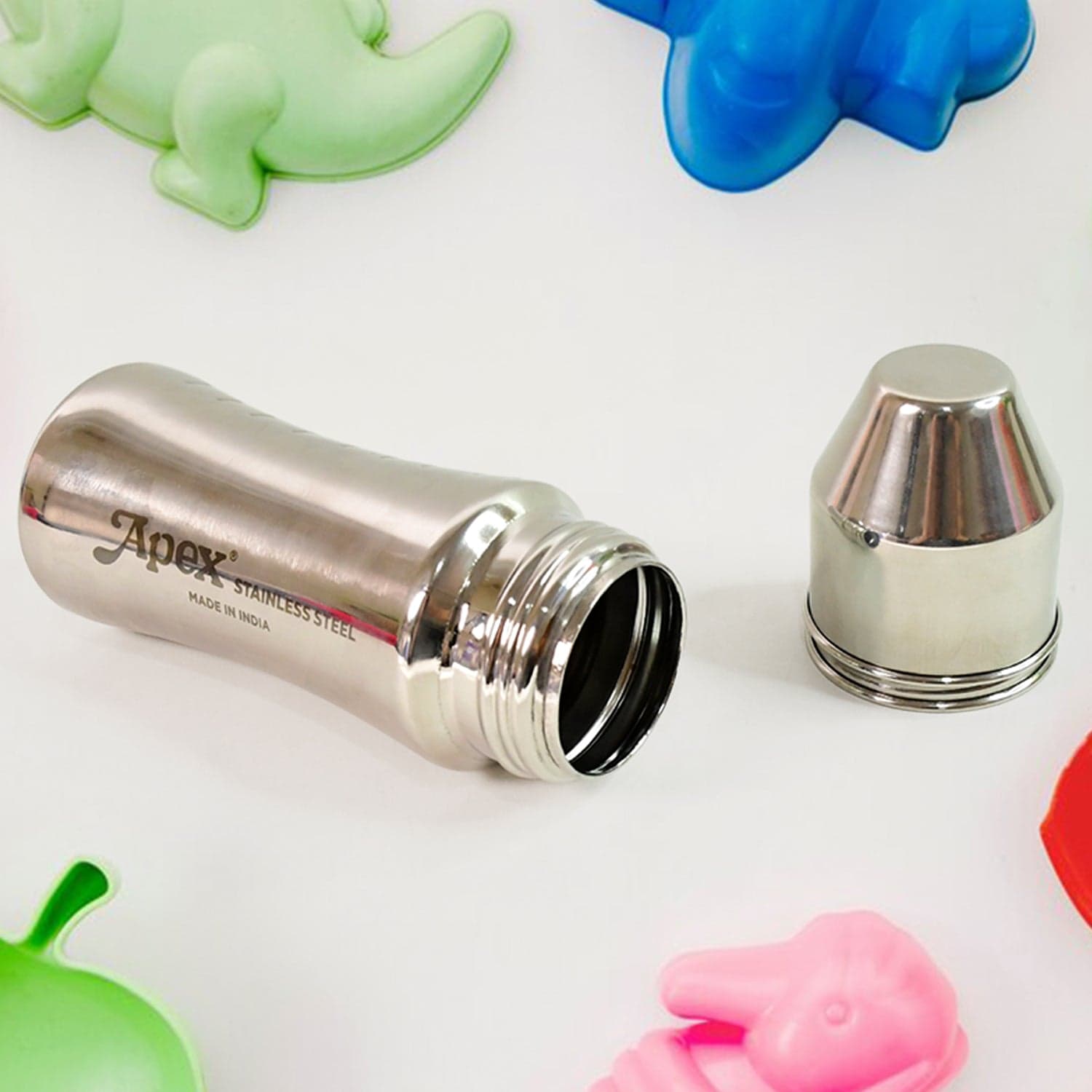 Apex Stainless Steel Little Champ Baby Feeding Bottle (250 ml) thumbnail 6
