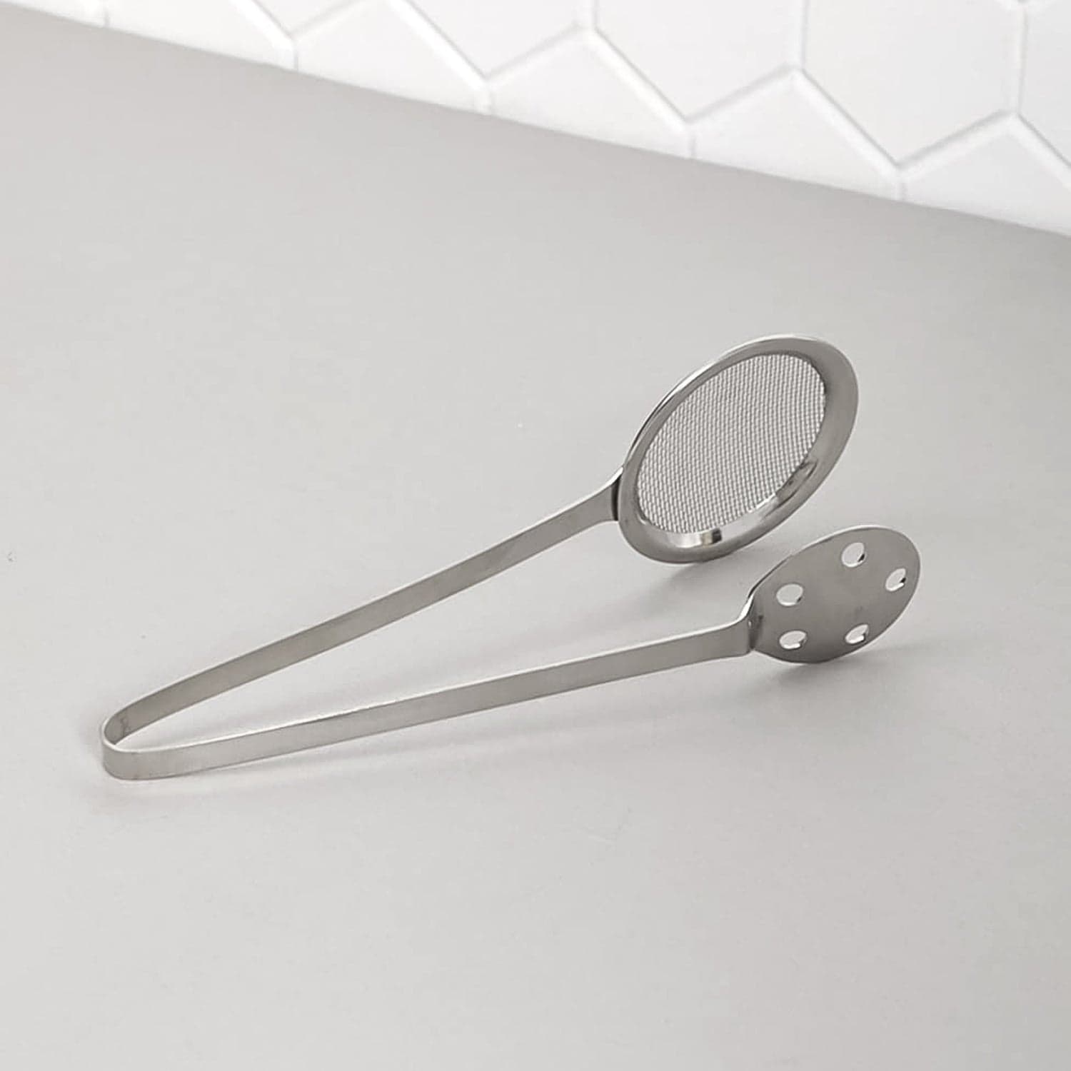 Apex Stainless Steel Skimmer Serving Tong thumbnail 3