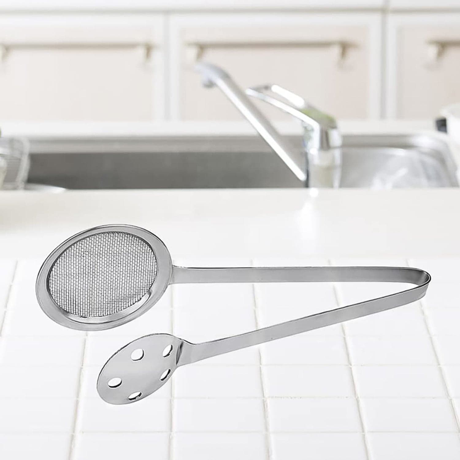 Apex Stainless Steel Skimmer Serving Tong thumbnail 5
