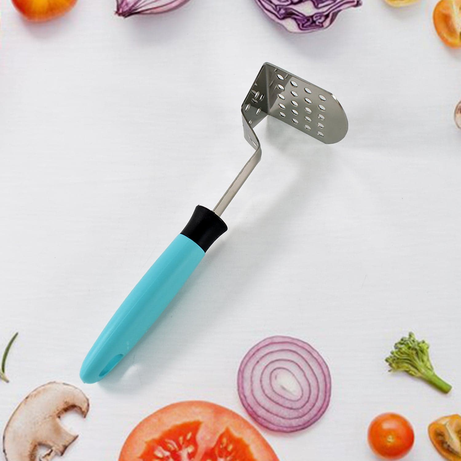 Apex L-Handle Stainless Steel Potato Masher Ergonomic Grip (1 Pc) thumbnail 6