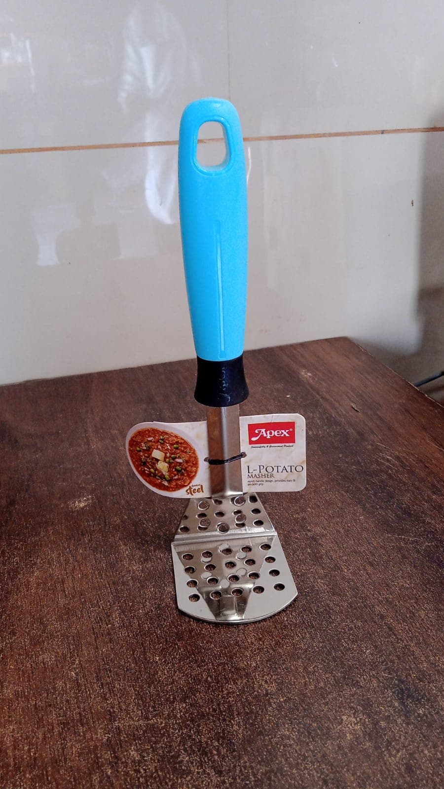 Apex L-Handle Stainless Steel Potato Masher Ergonomic Grip (1 Pc) thumbnail 9