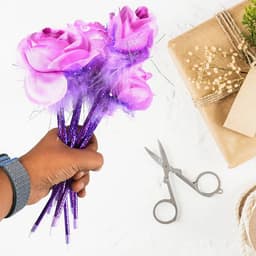Fashion Rose Flower & Star Design Ball Pen Smooth Writing For Wedding 