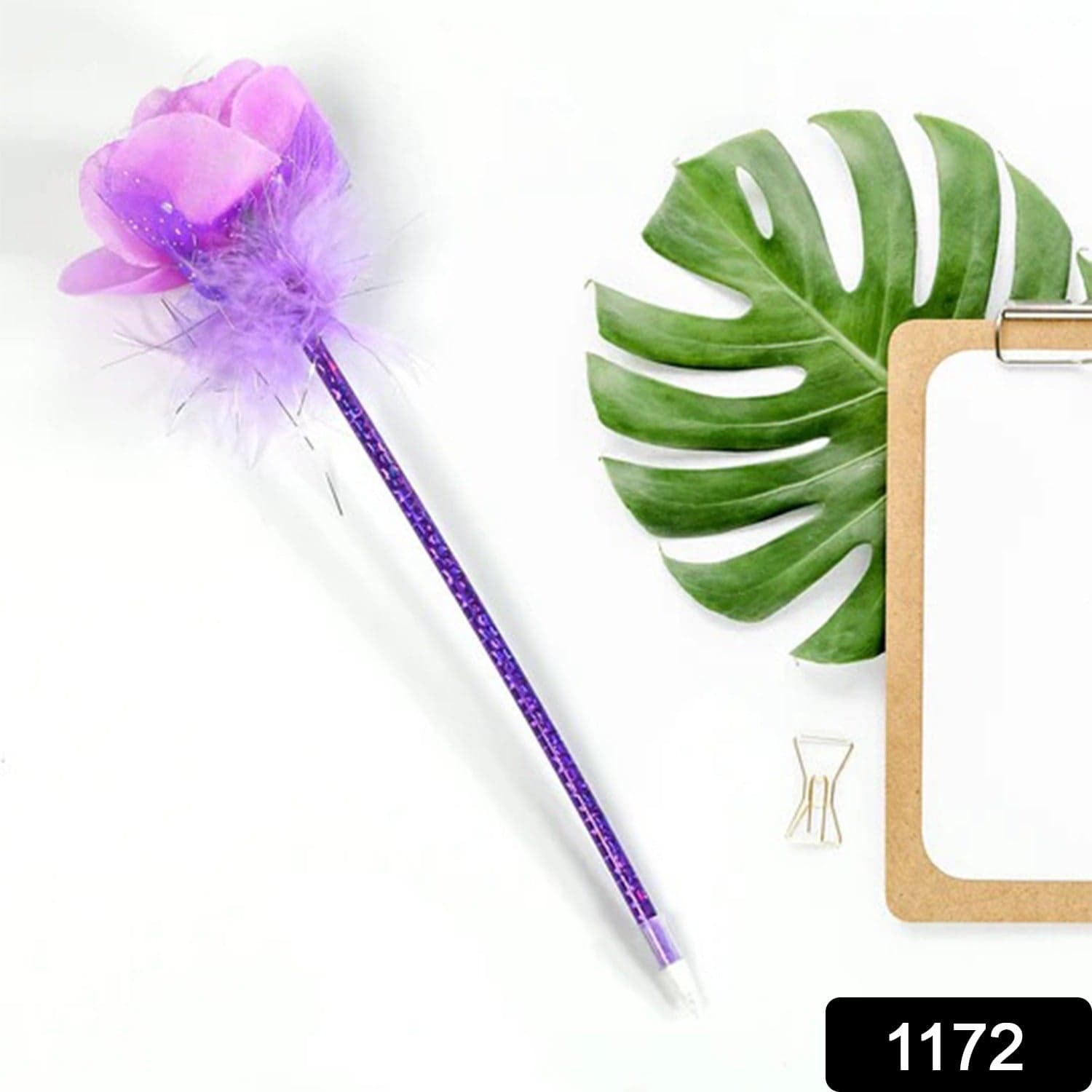Fashion Rose Flower & Star Design Ball Pen Smooth Writing For Wedding  thumbnail 2