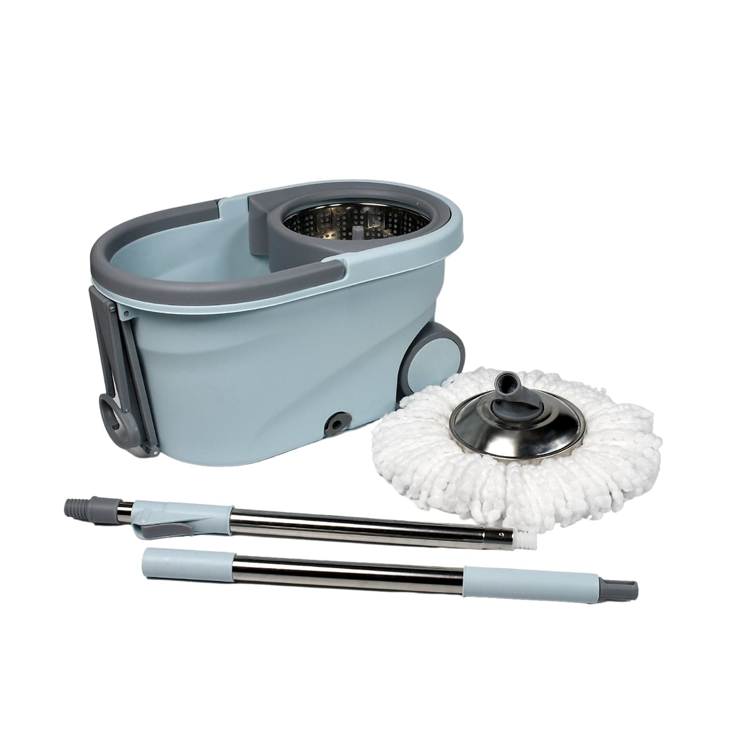 Quick Spin Mop With Steel Spin, Bucket Floor Cleaning, Easy Wheels & Big Bucket, Floor Cleaning Mop With Bucket ID-1184 thumbnail 4