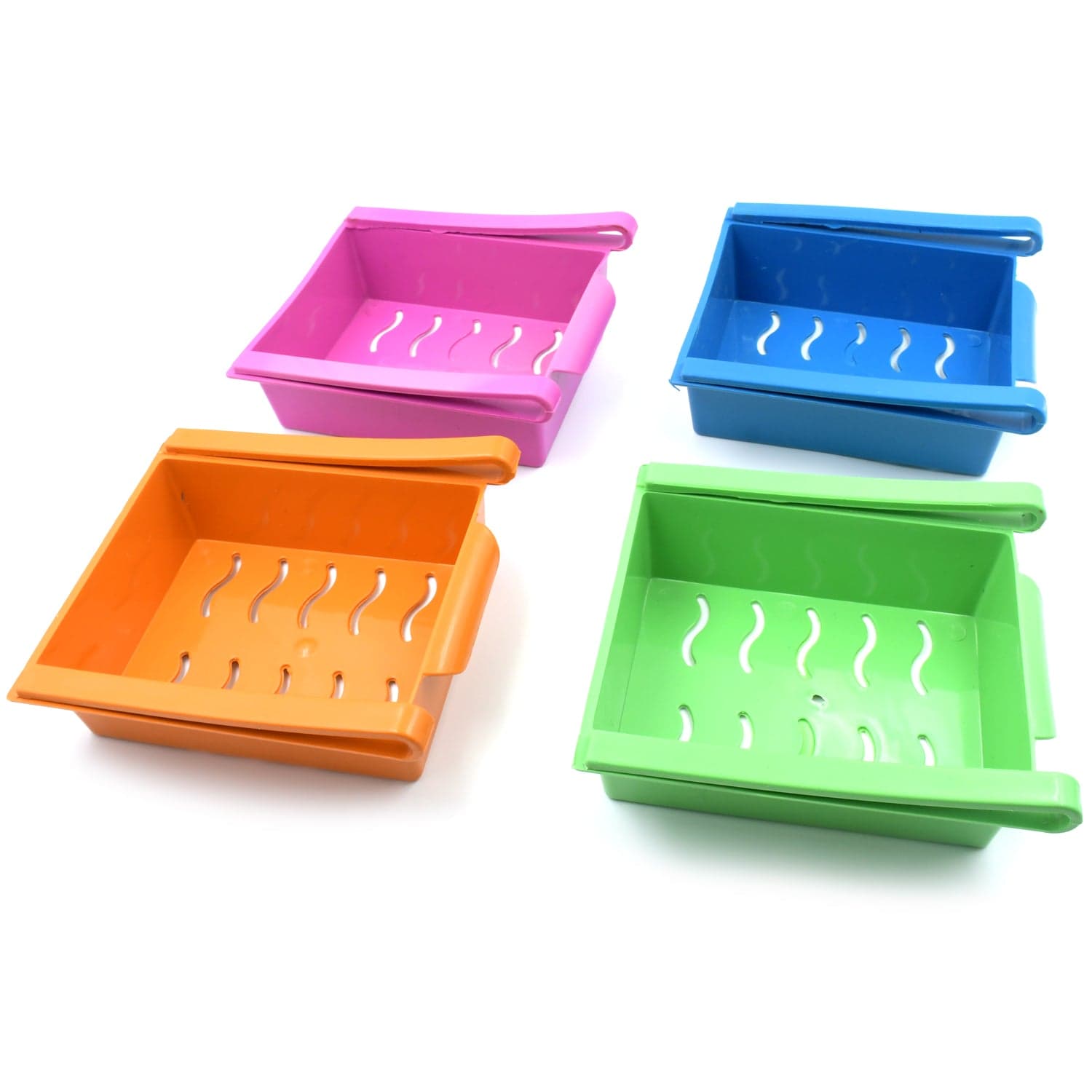 Adjustable Refrigerator Storage Organizer Drawers 4 Pc thumbnail 4