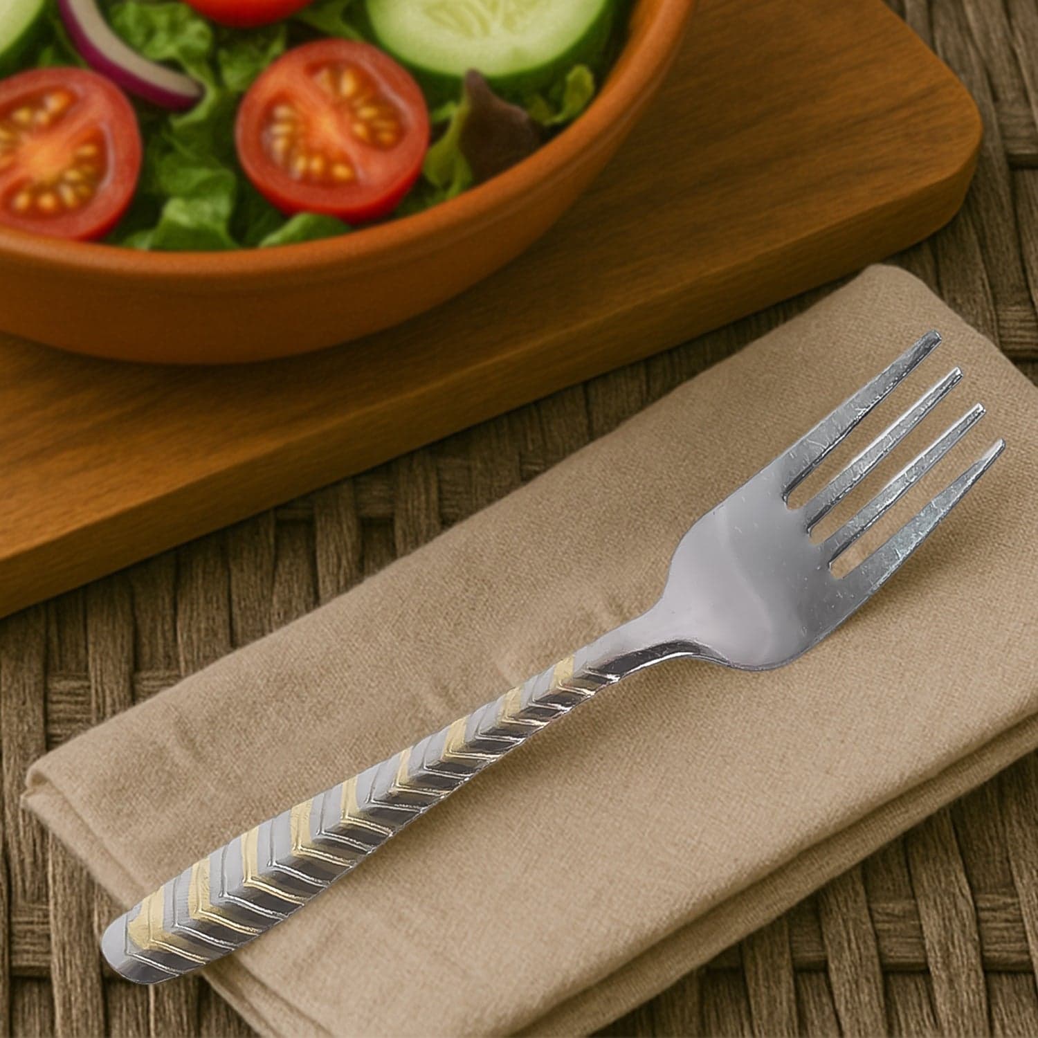 Elegant Stainless Steel Fork 1 Set thumbnail 3