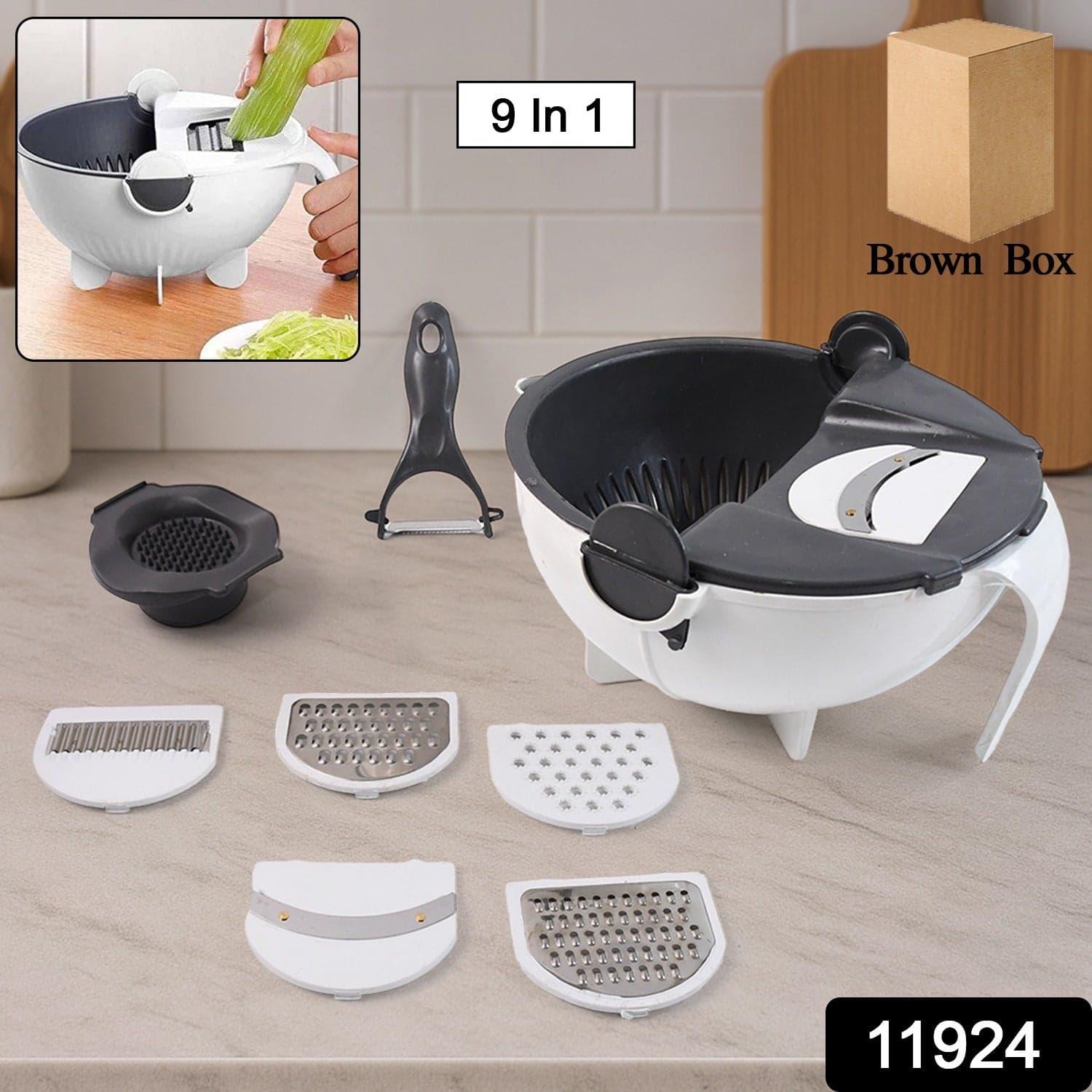 Multifunctional Vegetable Chopper 9 In 1 thumbnail 1