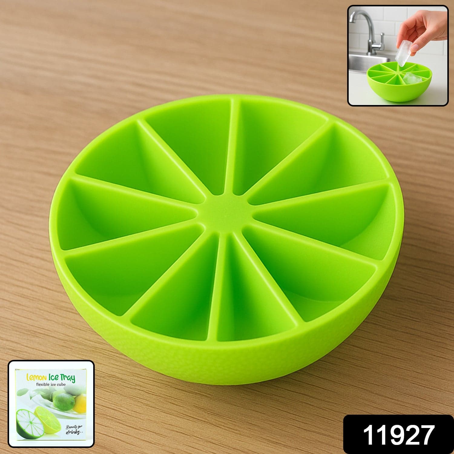 11927 Silicone Lemon Shape Ice Cube Tray thumbnail 1