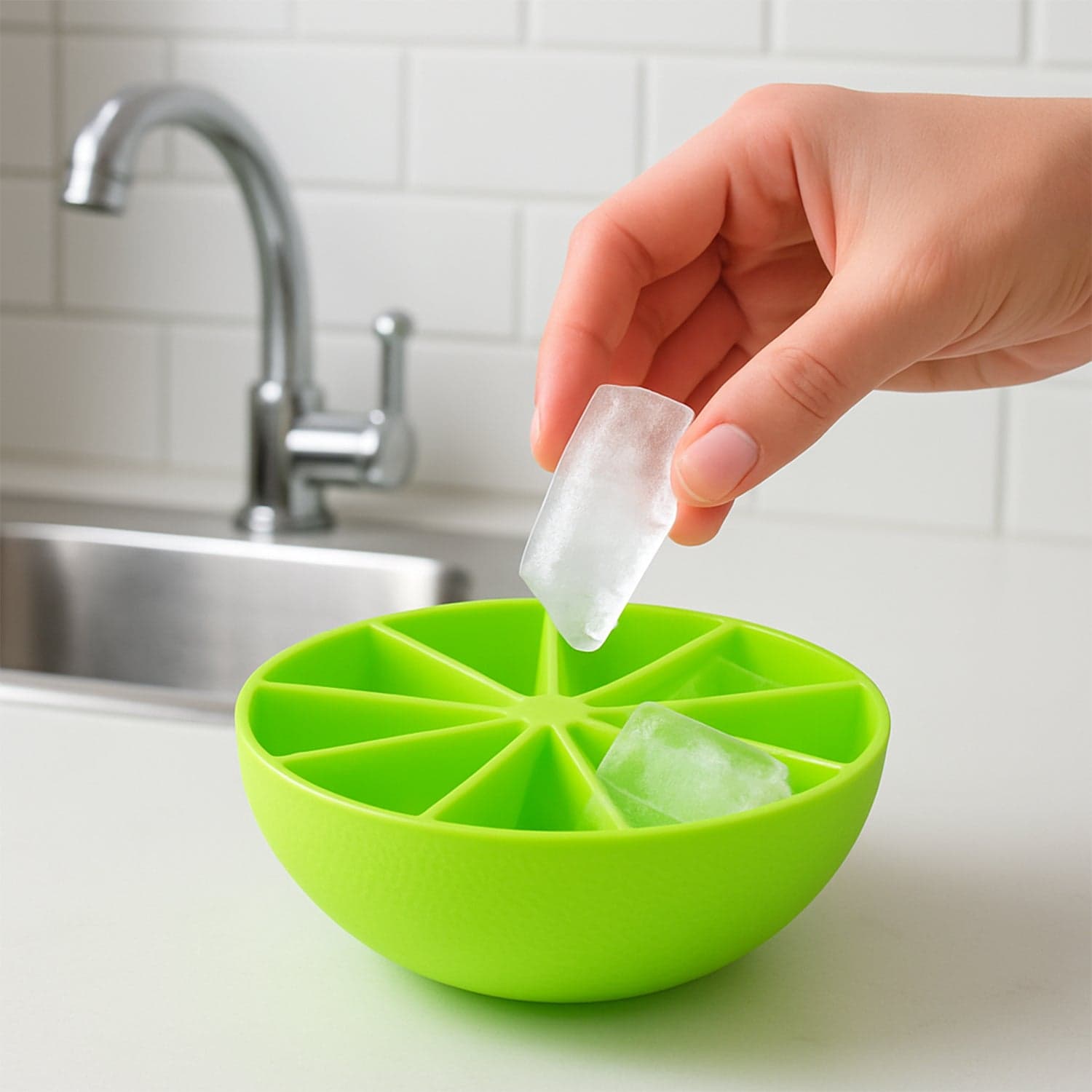 11927 Silicone Lemon Shape Ice Cube Tray thumbnail 2