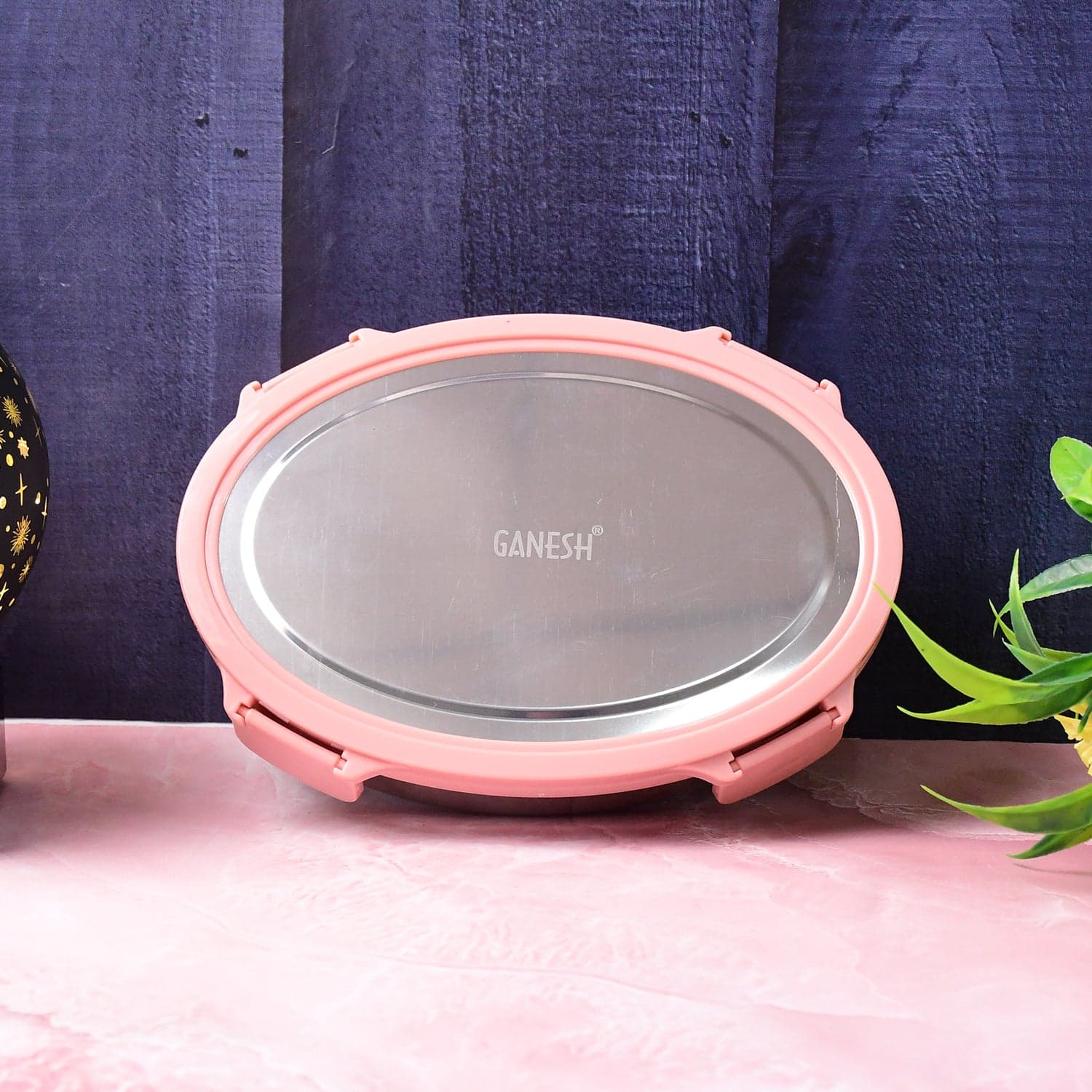 Ganesh Classy 2 Piece Stainless Steel Lunch Box Set thumbnail 6
