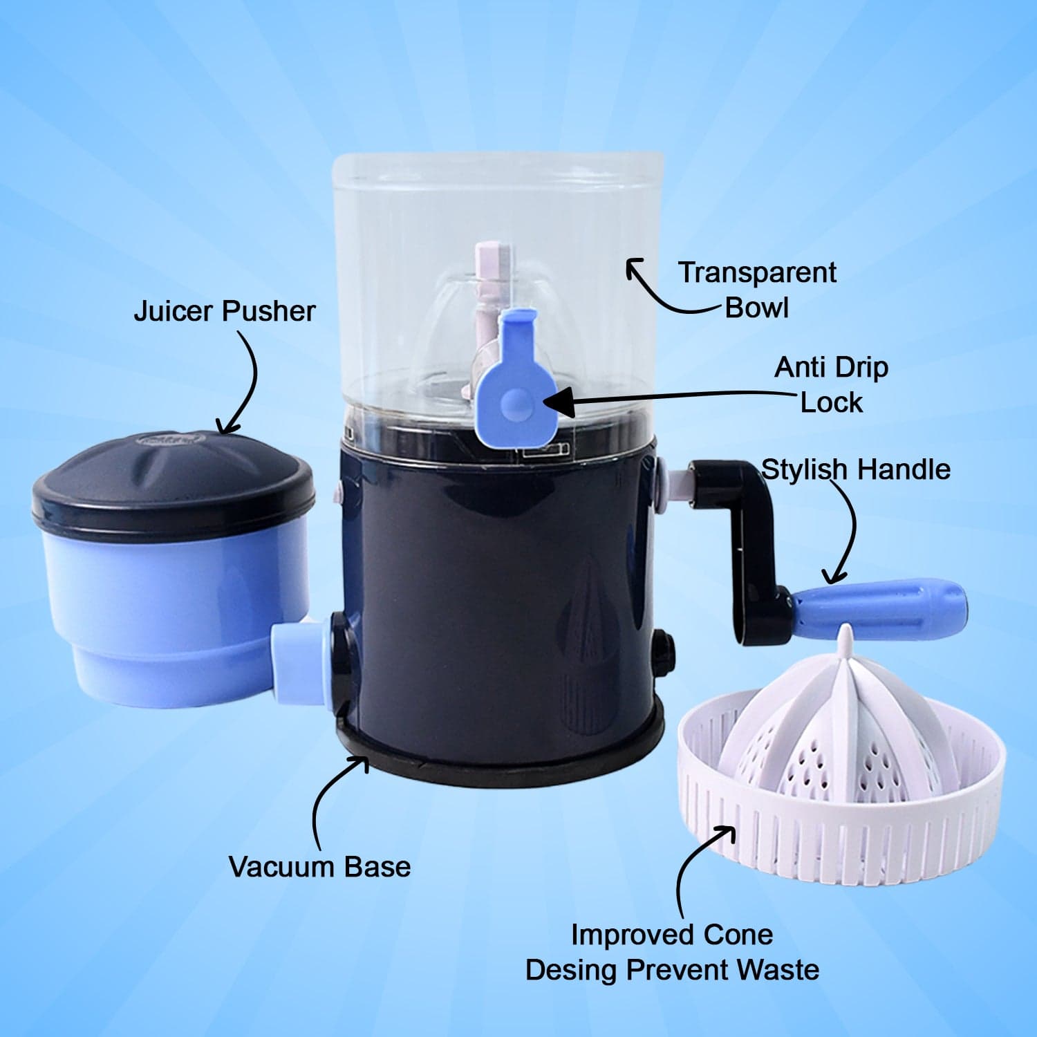 Hand Operated Compact Manual Juicer thumbnail 3