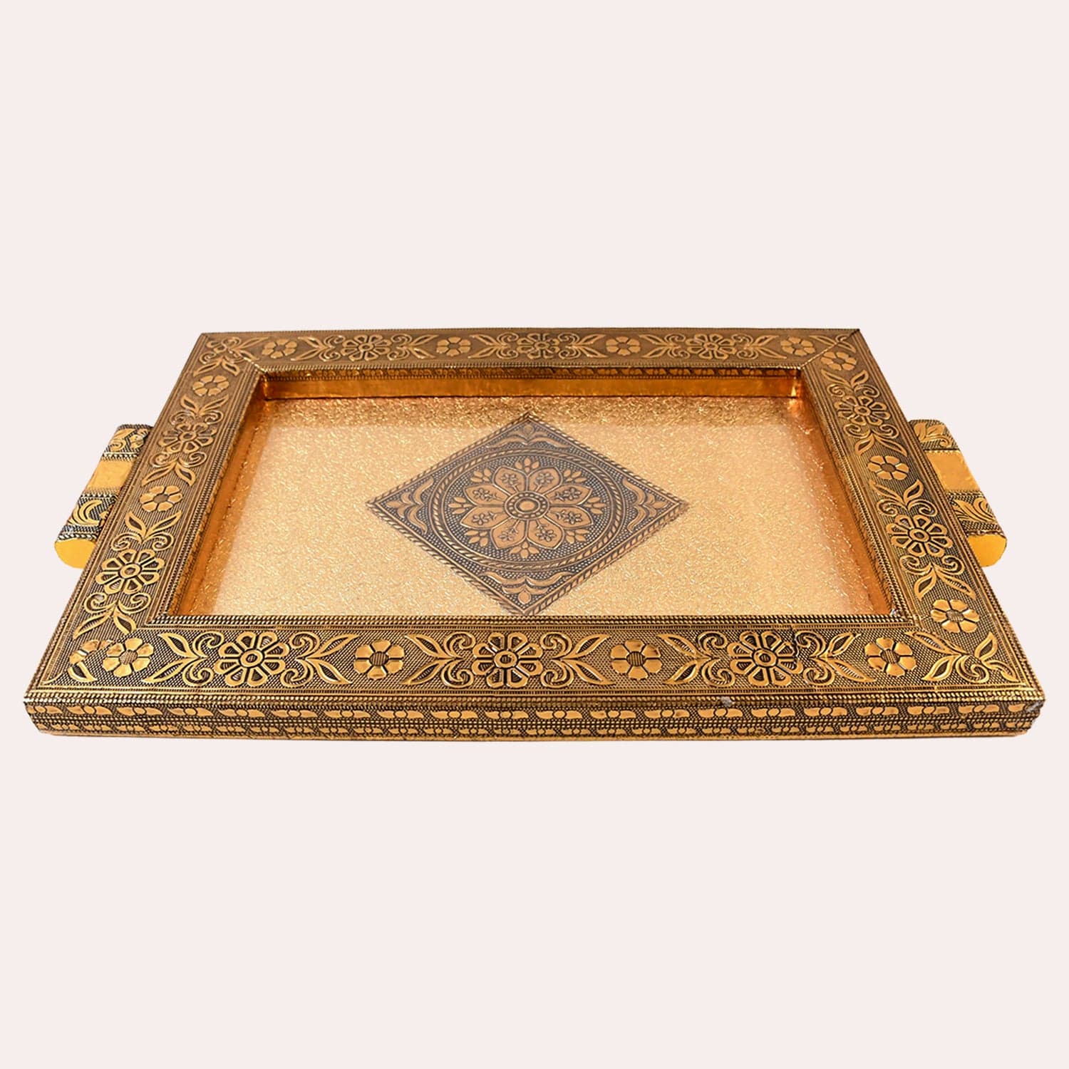 11945 Wooden Rajvadi Tray 1Pc thumbnail 3