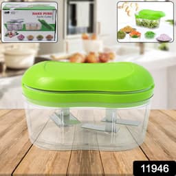 Manual Hand Push Garlic Cutter Vegetable Chopper