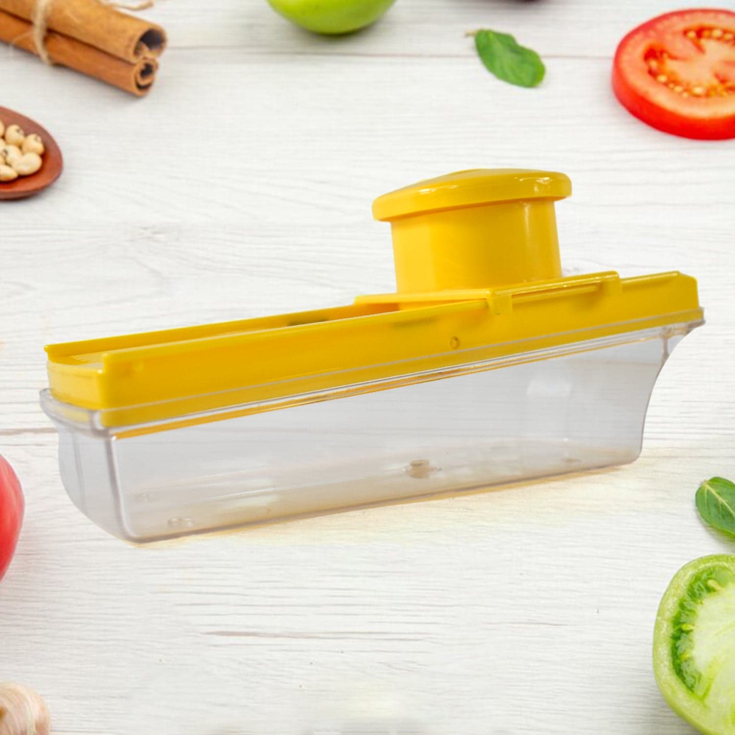 Big Multipurpose Vegetable and Fruit Slicer (Yellow / 1 Pc) thumbnail 6