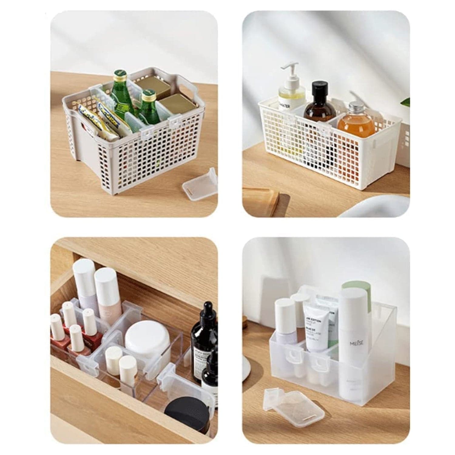 Plastic Storage Baskets Space allocator thumbnail 4