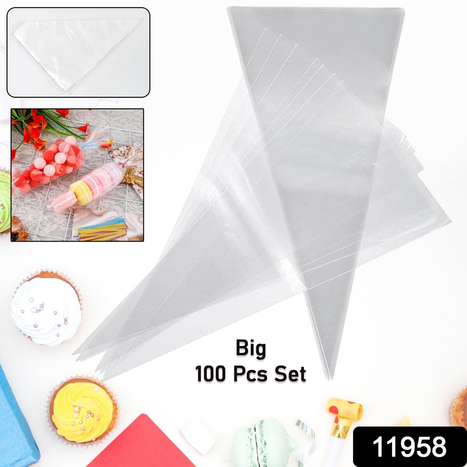Disposable Piping Bags (100 Pcs Set / Big) thumbnail 2